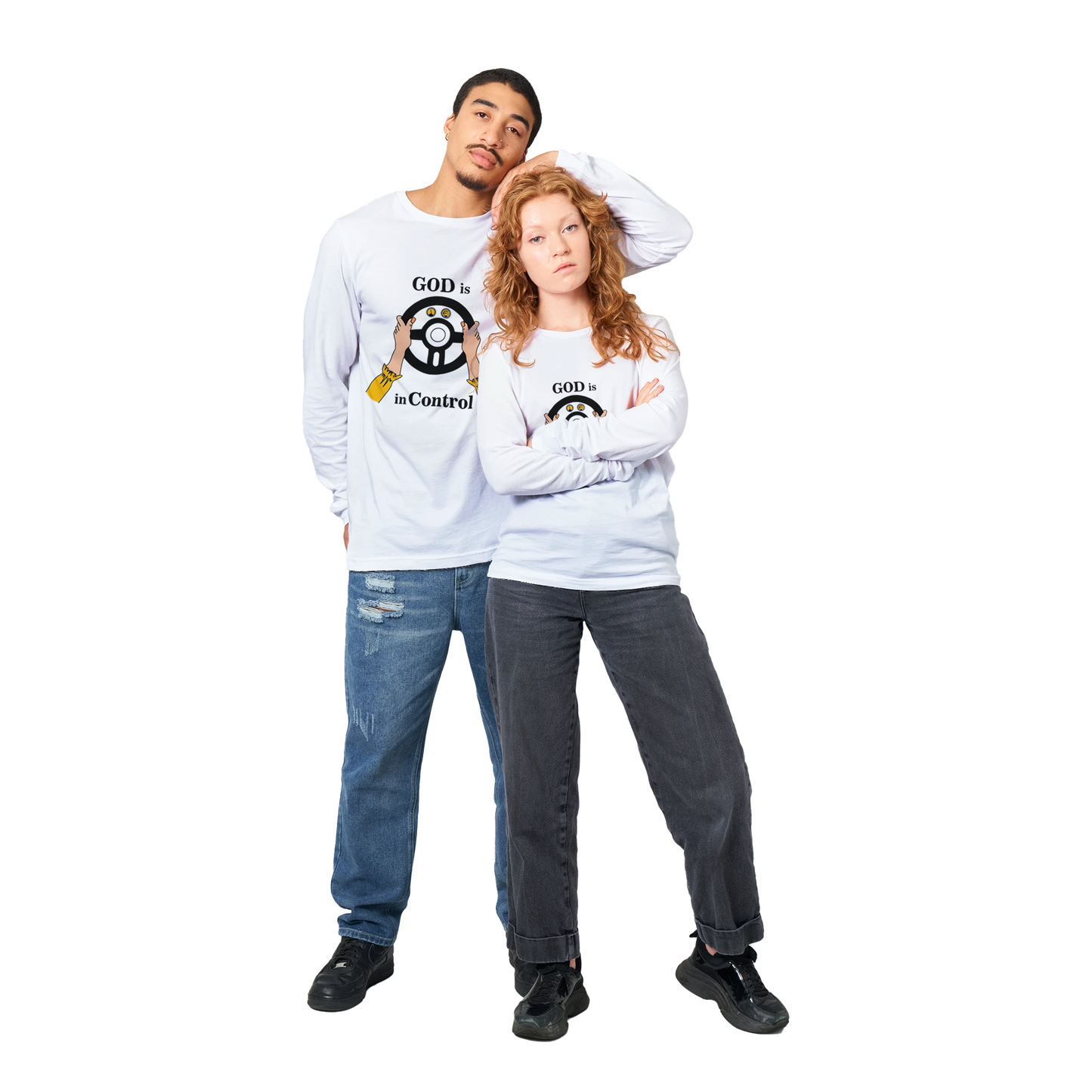 Premium Unisex Longsleeve T-shirt - God is In Control