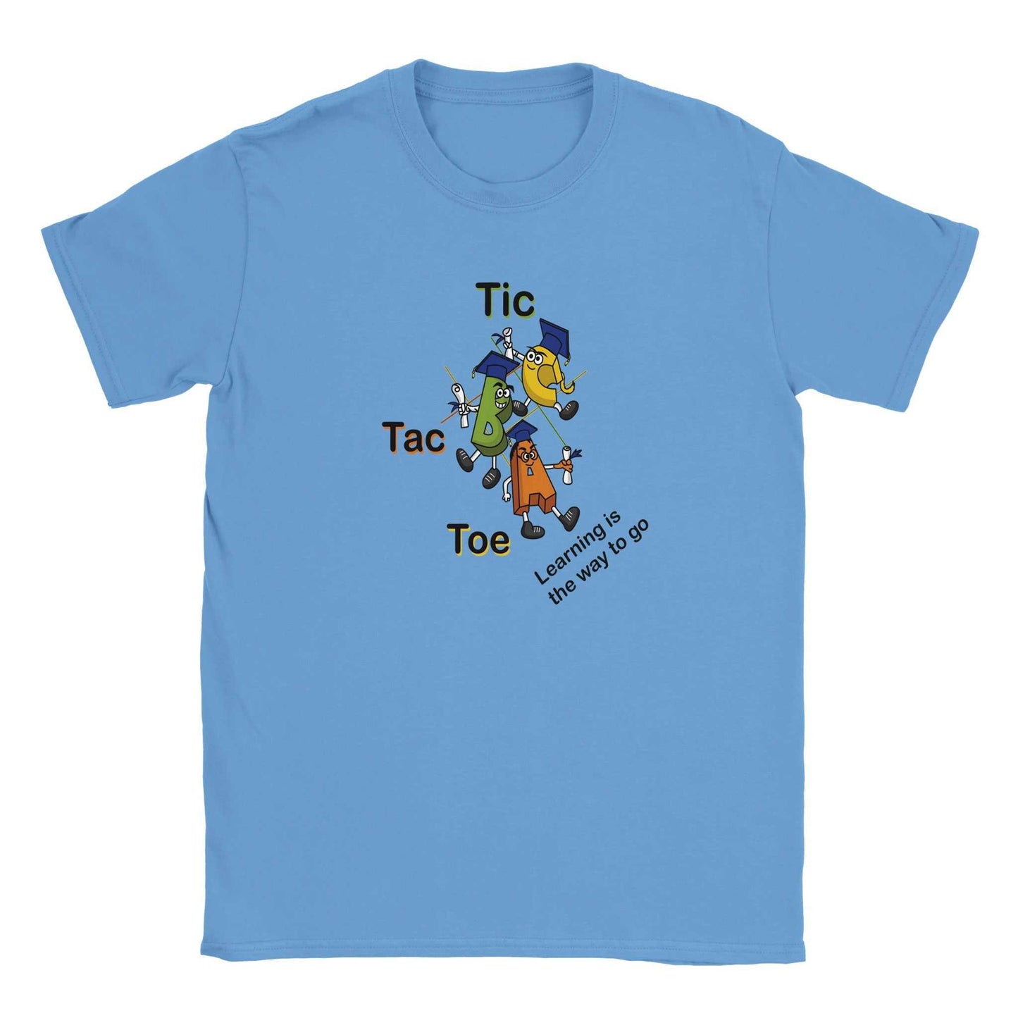 Classic Kids Crewneck T-shirt - Tic Tac Toe Learning is the Way to Go