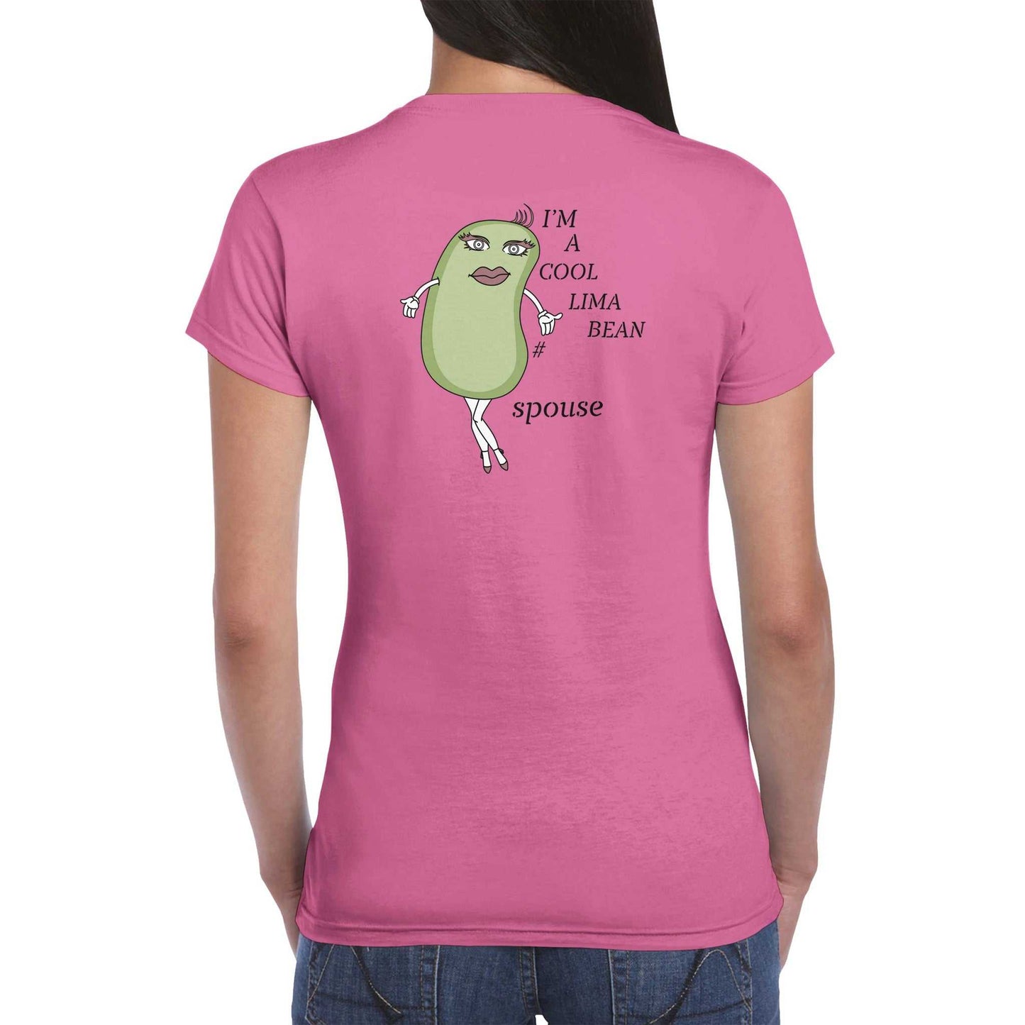 Classic Womens Crewneck T-shirt - Cool Lima Bean Spouse