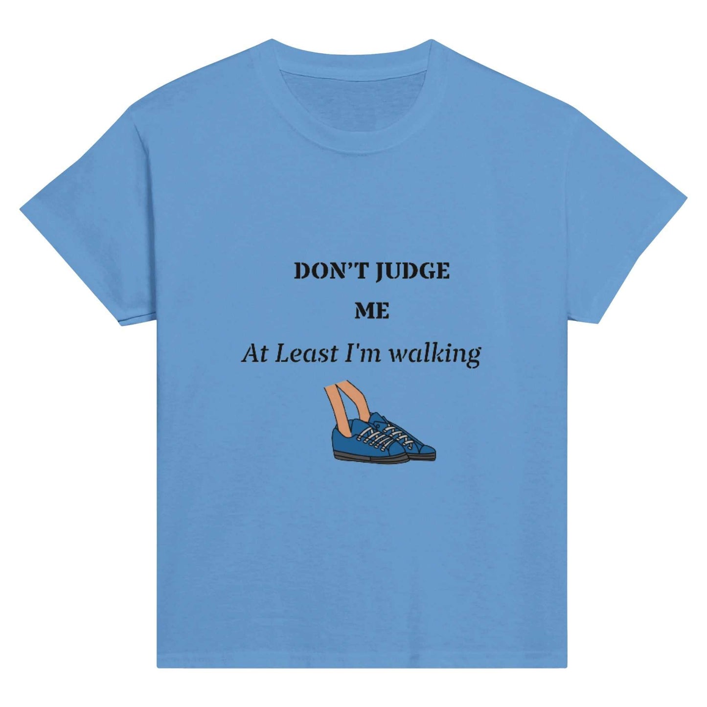 Classic Kids Crewneck T-shirt - Don't Judge Me, Walk with Me