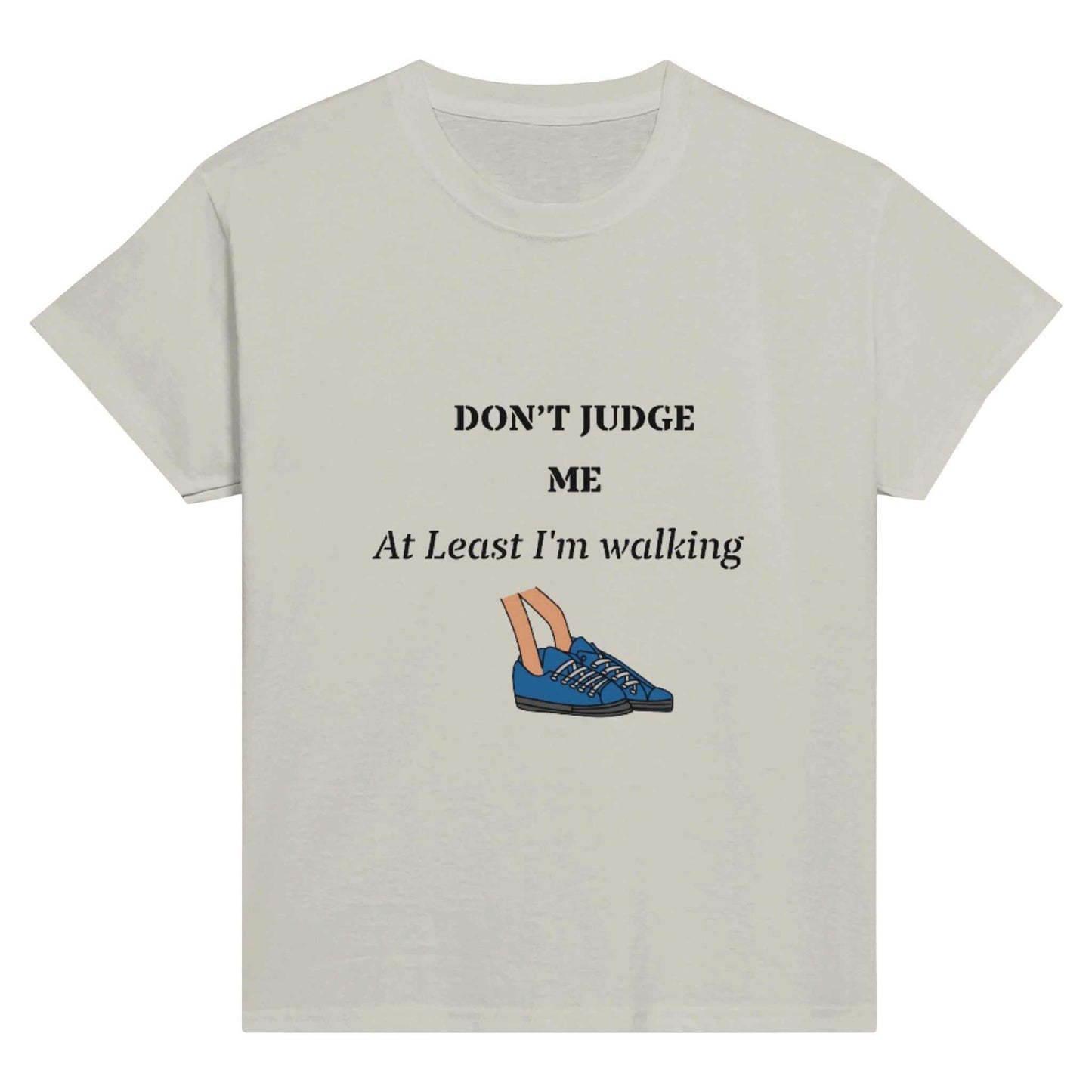 Classic Kids Crewneck T-shirt - Don't Judge Me, Walk with Me