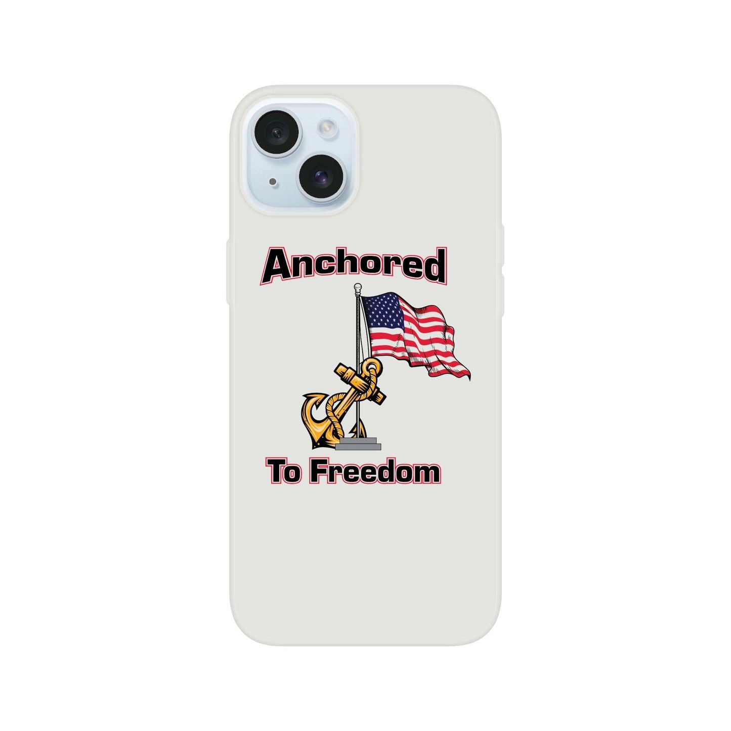 Apple Flexi case - Anchored to Freedom