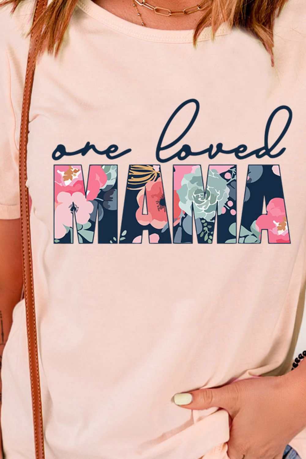 LOVED MAMA Floral Graphic Tee