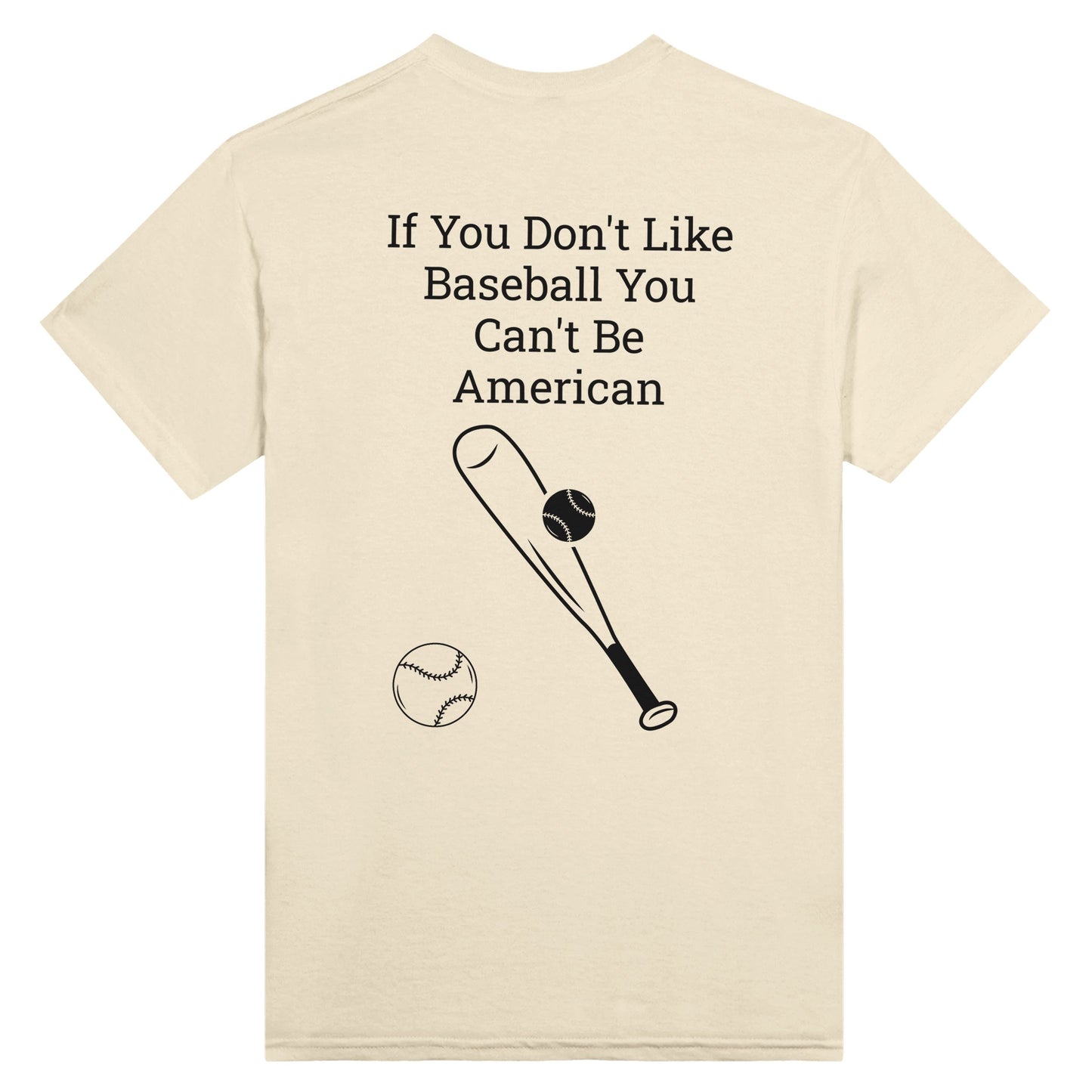 Heavyweight Unisex Crewneck T-shirt - American Baseball