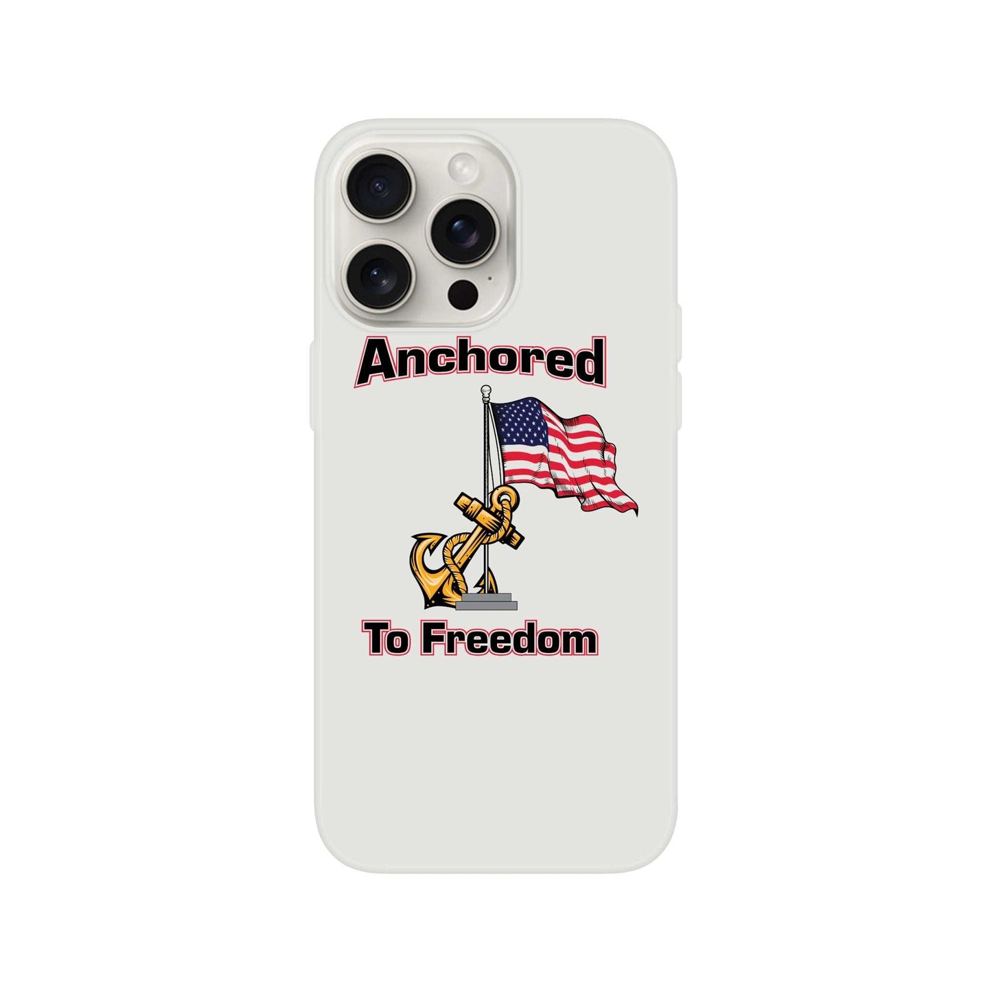 Apple Flexi case - Anchored to Freedom