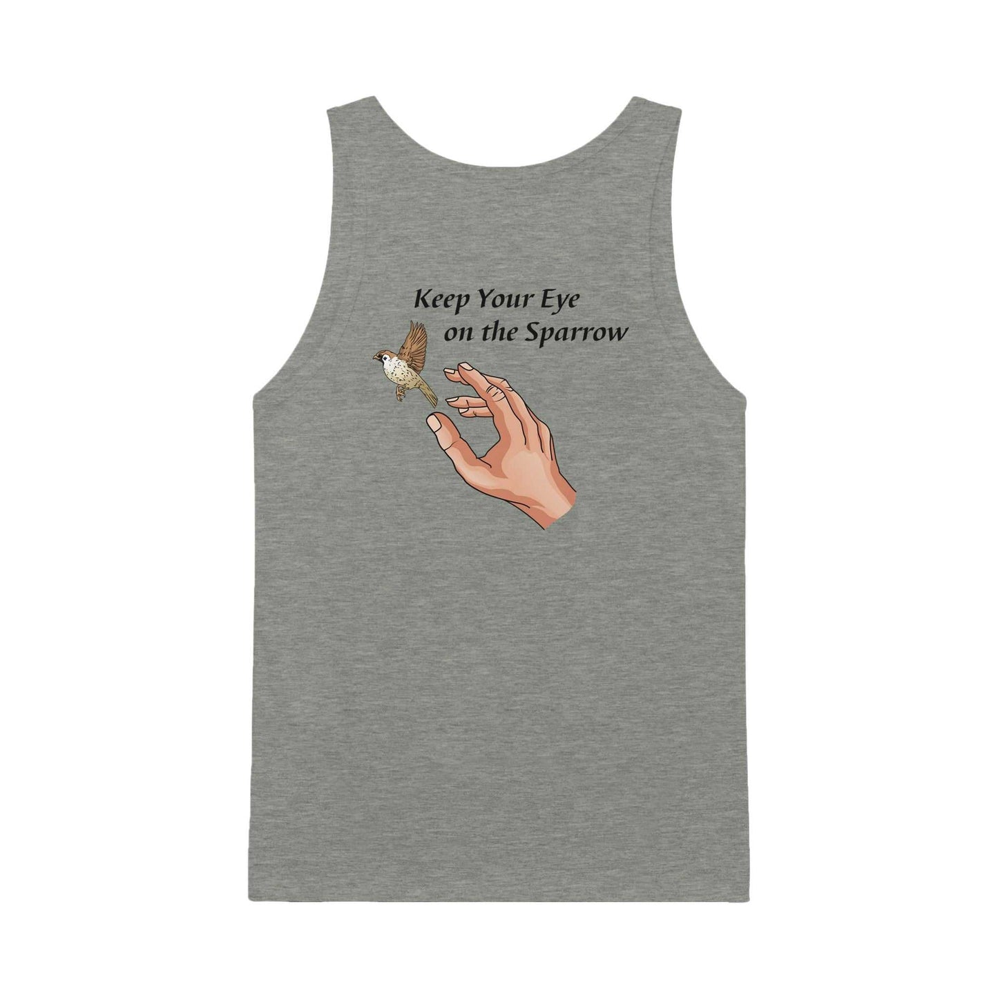 Premium Unisex Tank Top - Keep Your Eye on the Sparrow