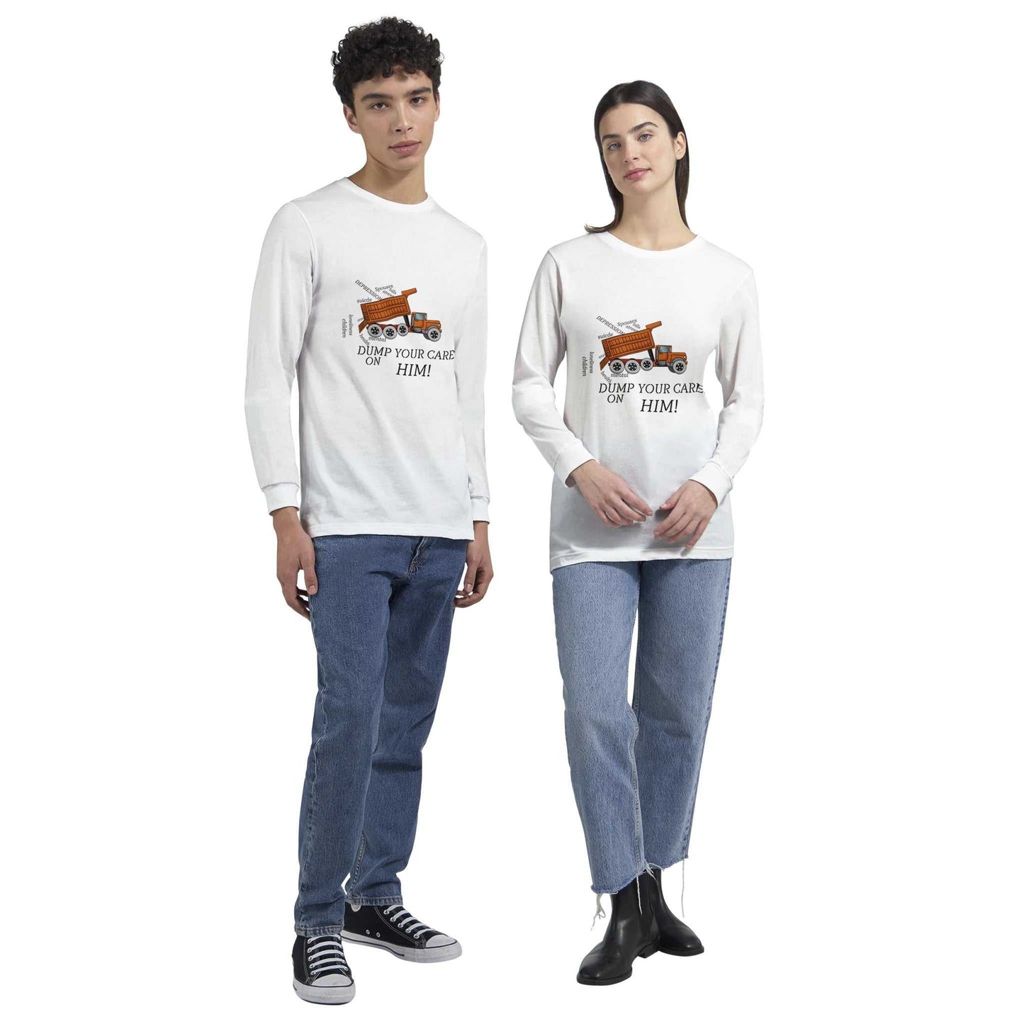 Premium Unisex Longsleeve T-shirt - Dump Your Cares On