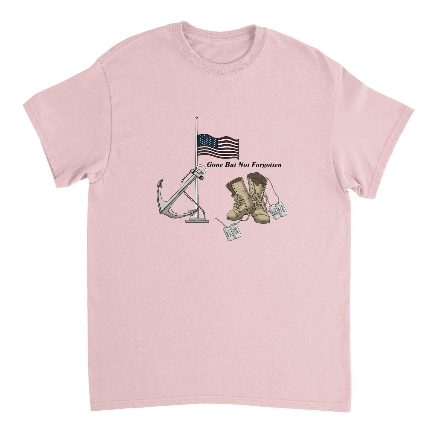 Heavyweight Unisex Crewneck T-shirt - Gone But NOT Forgotten