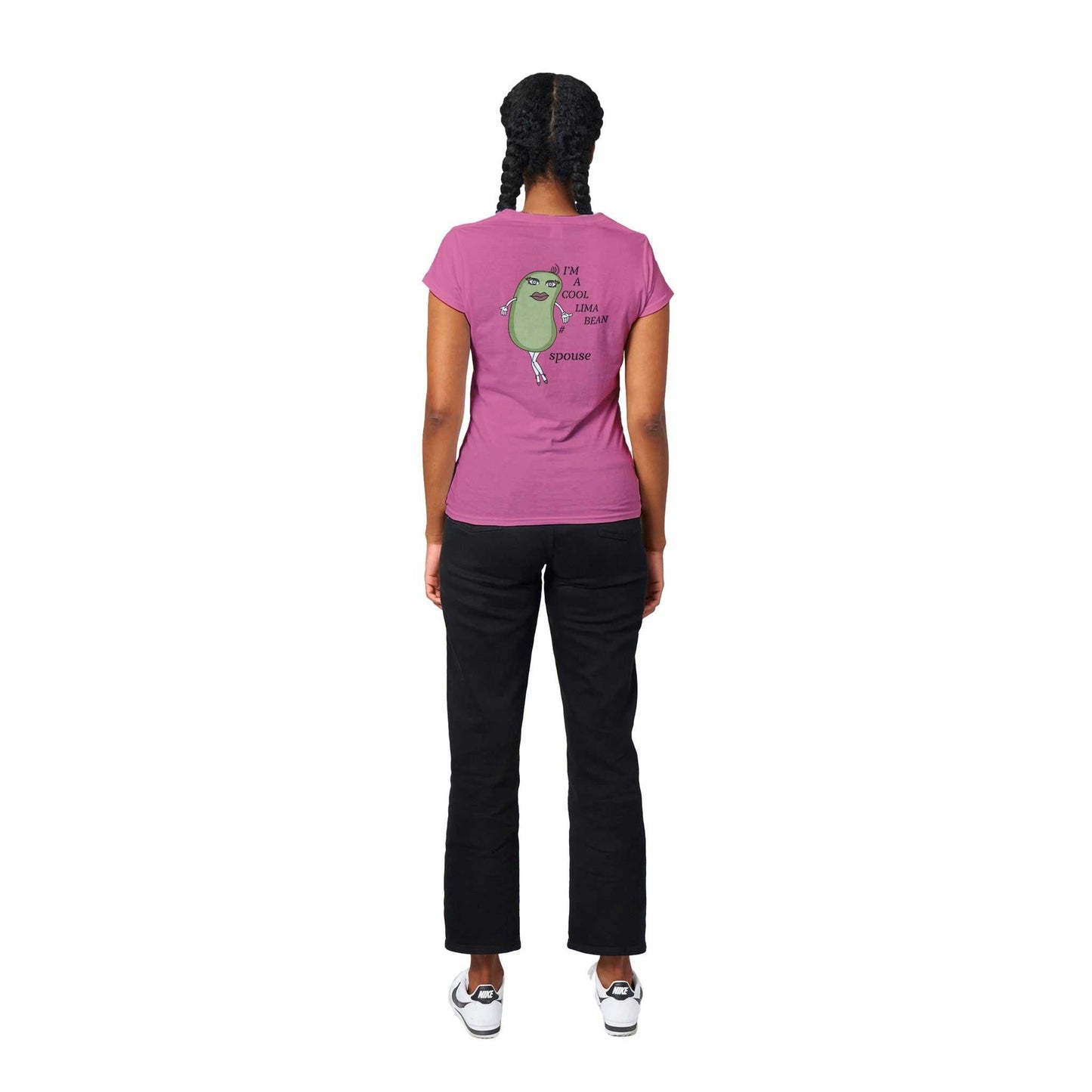 Classic Womens Crewneck T-shirt - Cool Lima Bean Spouse