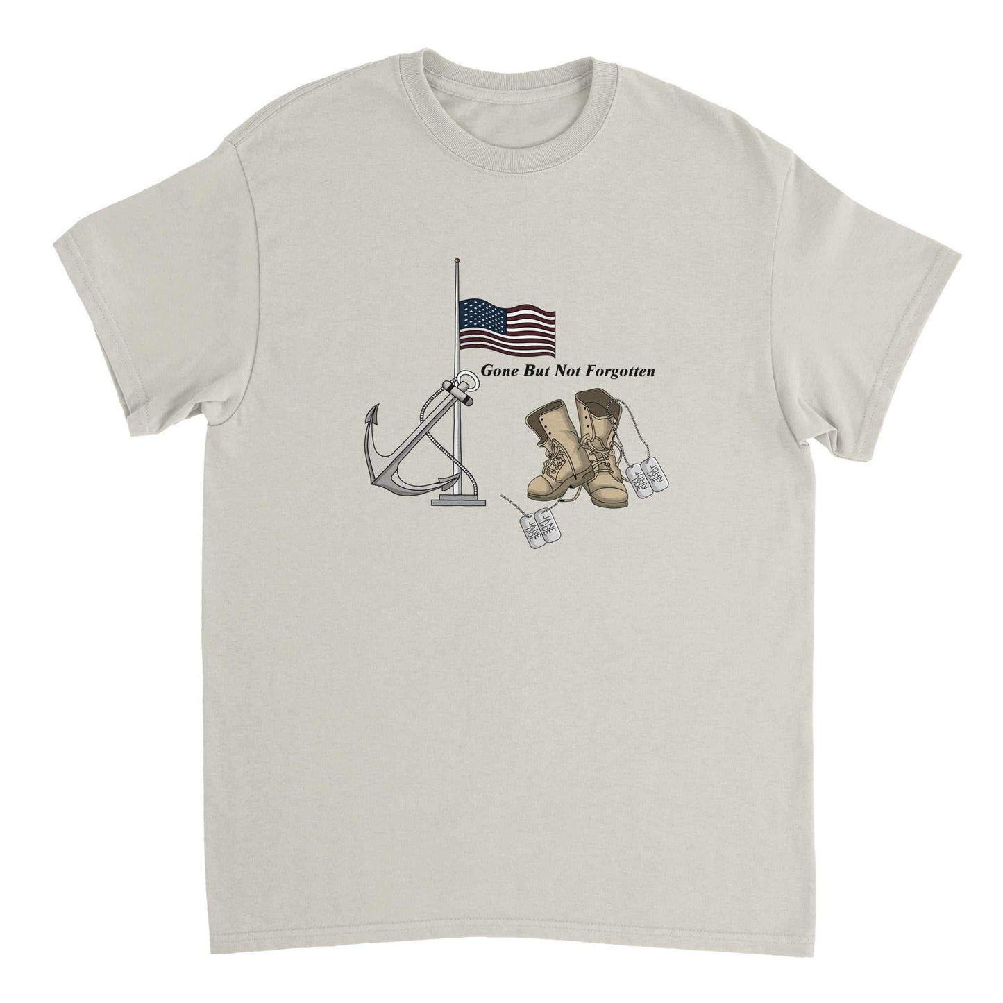 Heavyweight Unisex Crewneck T-shirt - Gone But NOT Forgotten