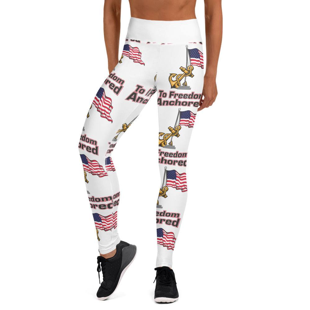 Yoga Leggings - Anchored to Freedom