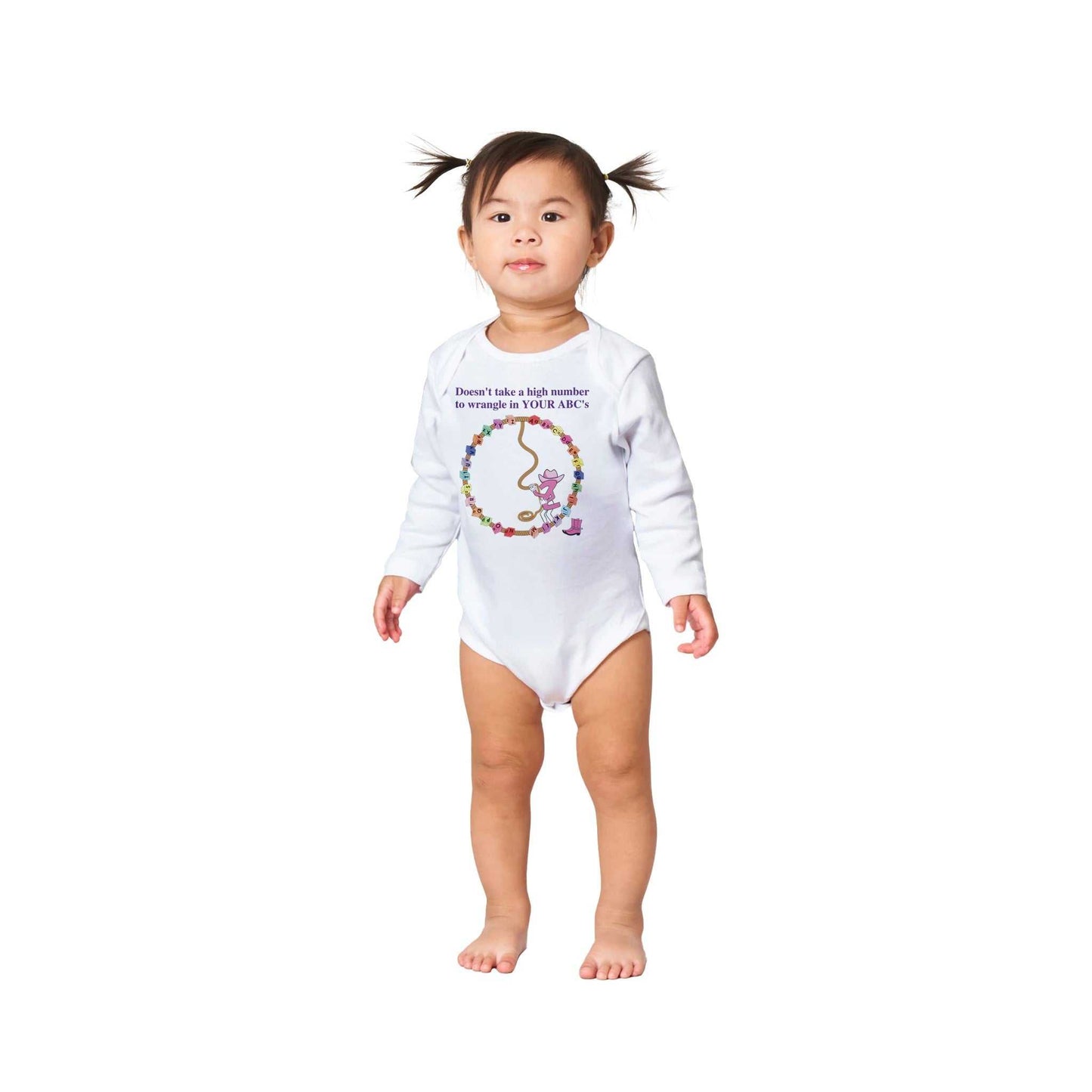 T-shirt - Classic Baby Long Sleeve Bodysuit - 1 2 3's