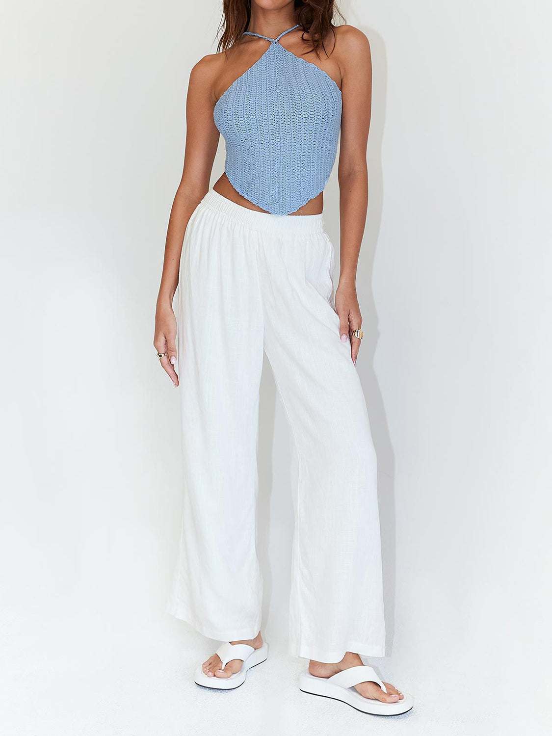 Tie Back Sleeveless Tank Top