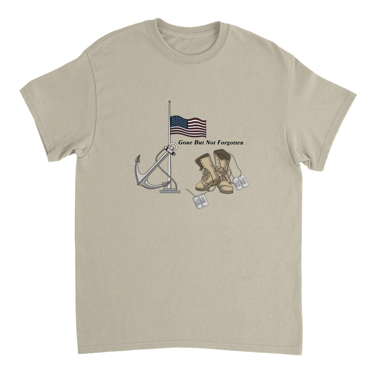 Heavyweight Unisex Crewneck T-shirt - Gone But NOT Forgotten