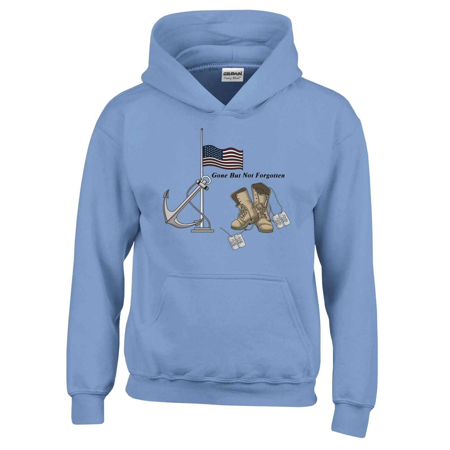 Classic Kids Pullover Hoodie | Gildan 18500B - Gone But Not Forgotten