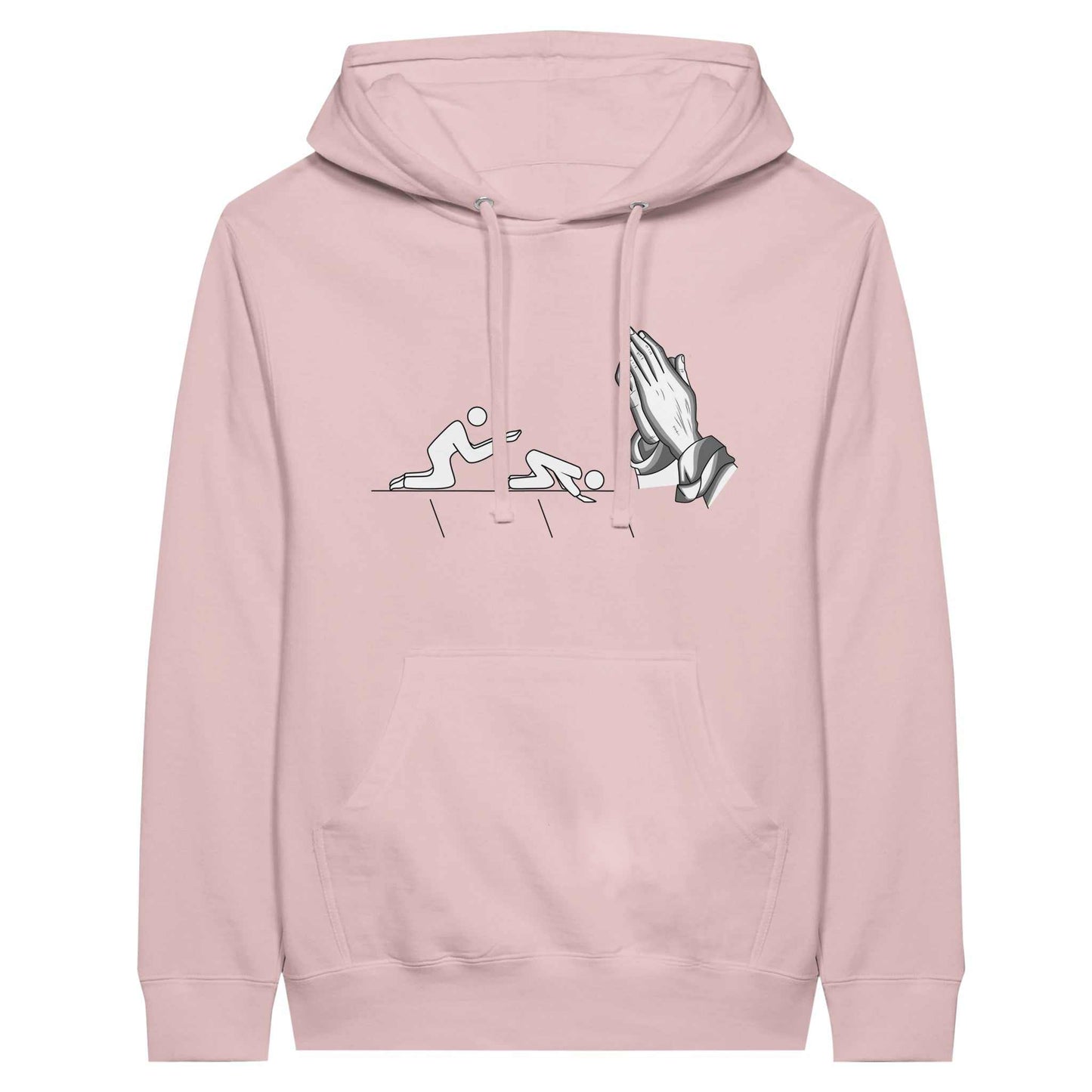 Short sleeve Kneeling t-shirt - Premium Unisex Pullover Hoodie