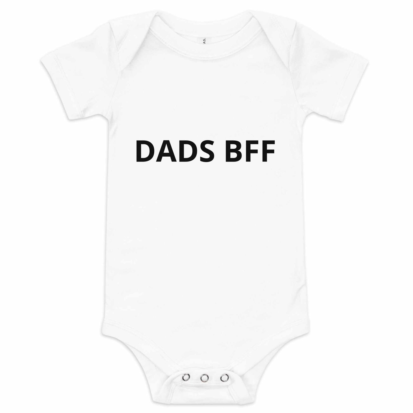 Baby short sleeve one piece Boys Dads BFF