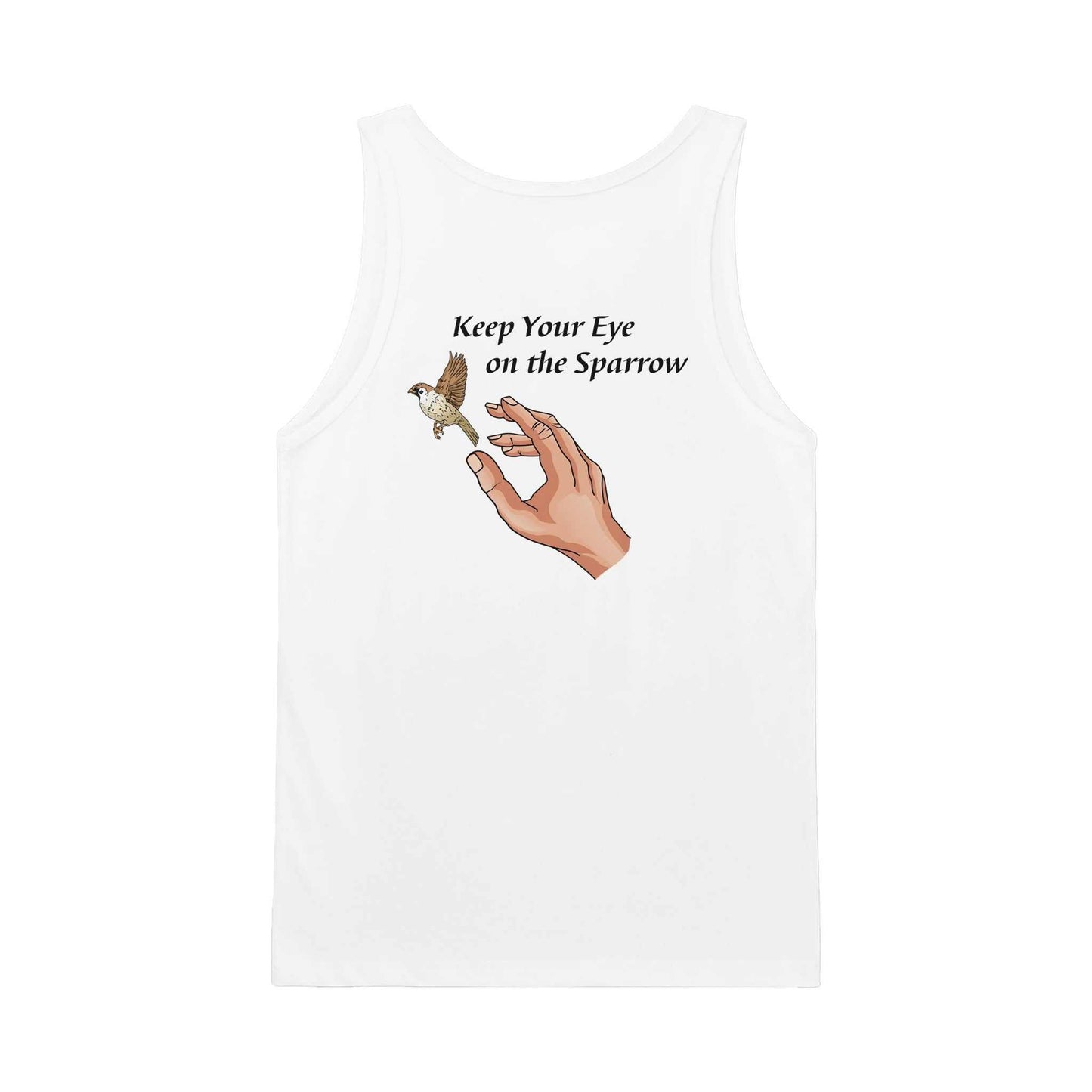 Premium Unisex Tank Top - Keep Your Eye on the Sparrow