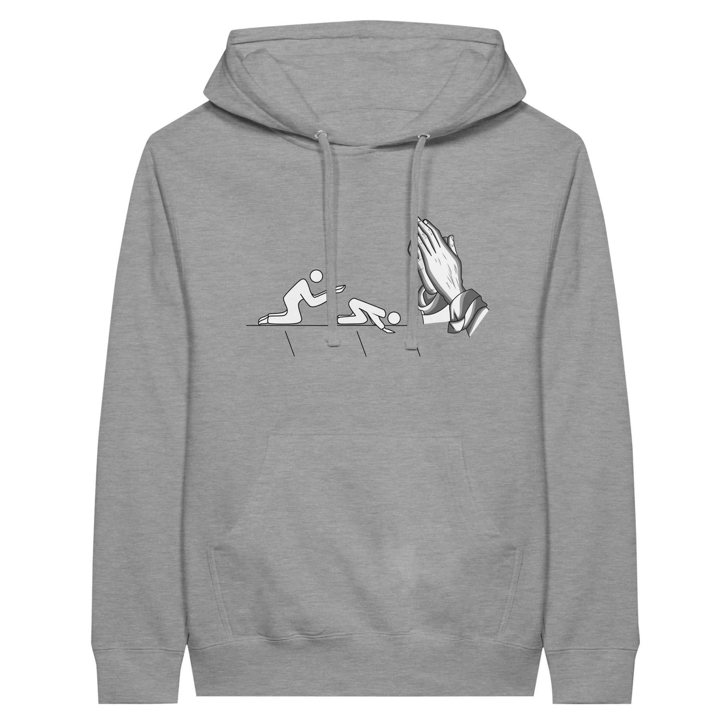 Short sleeve Kneeling t-shirt - Premium Unisex Pullover Hoodie