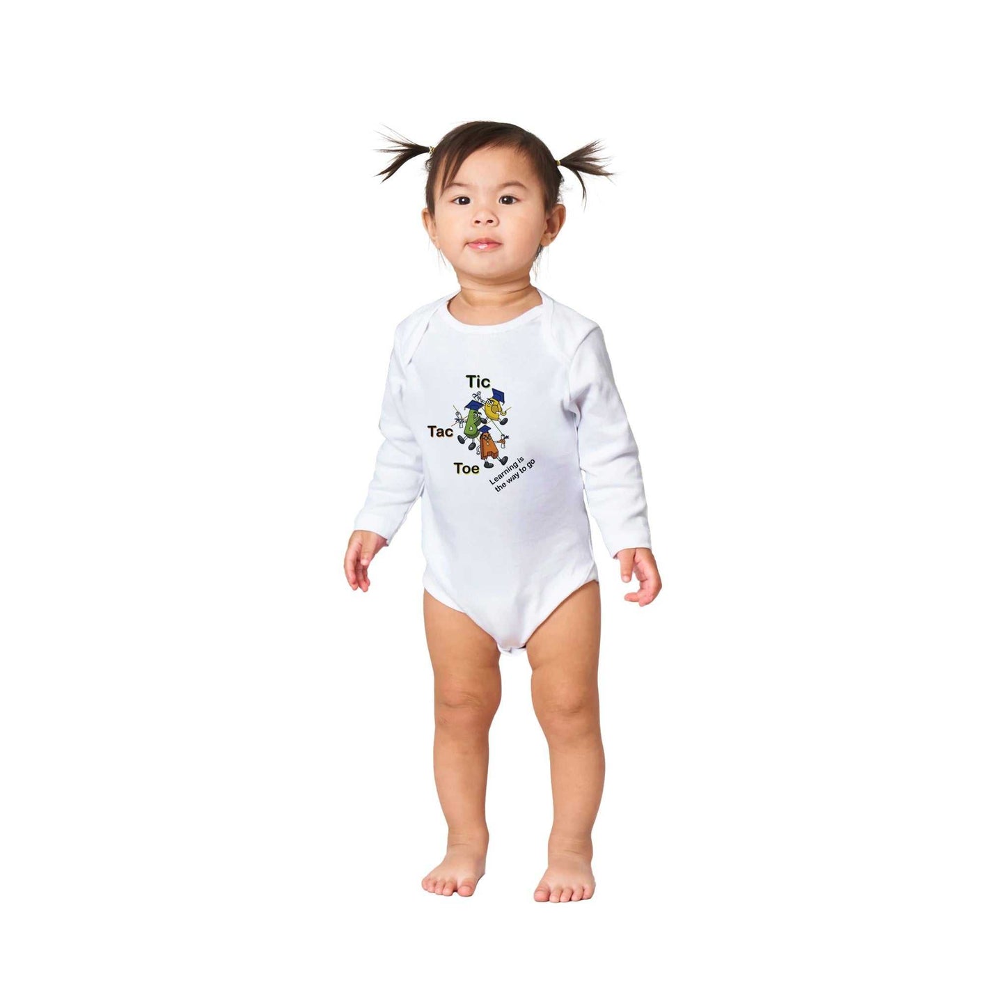 Classic Baby Long Sleeve Bodysuit - Tic Tac Toe