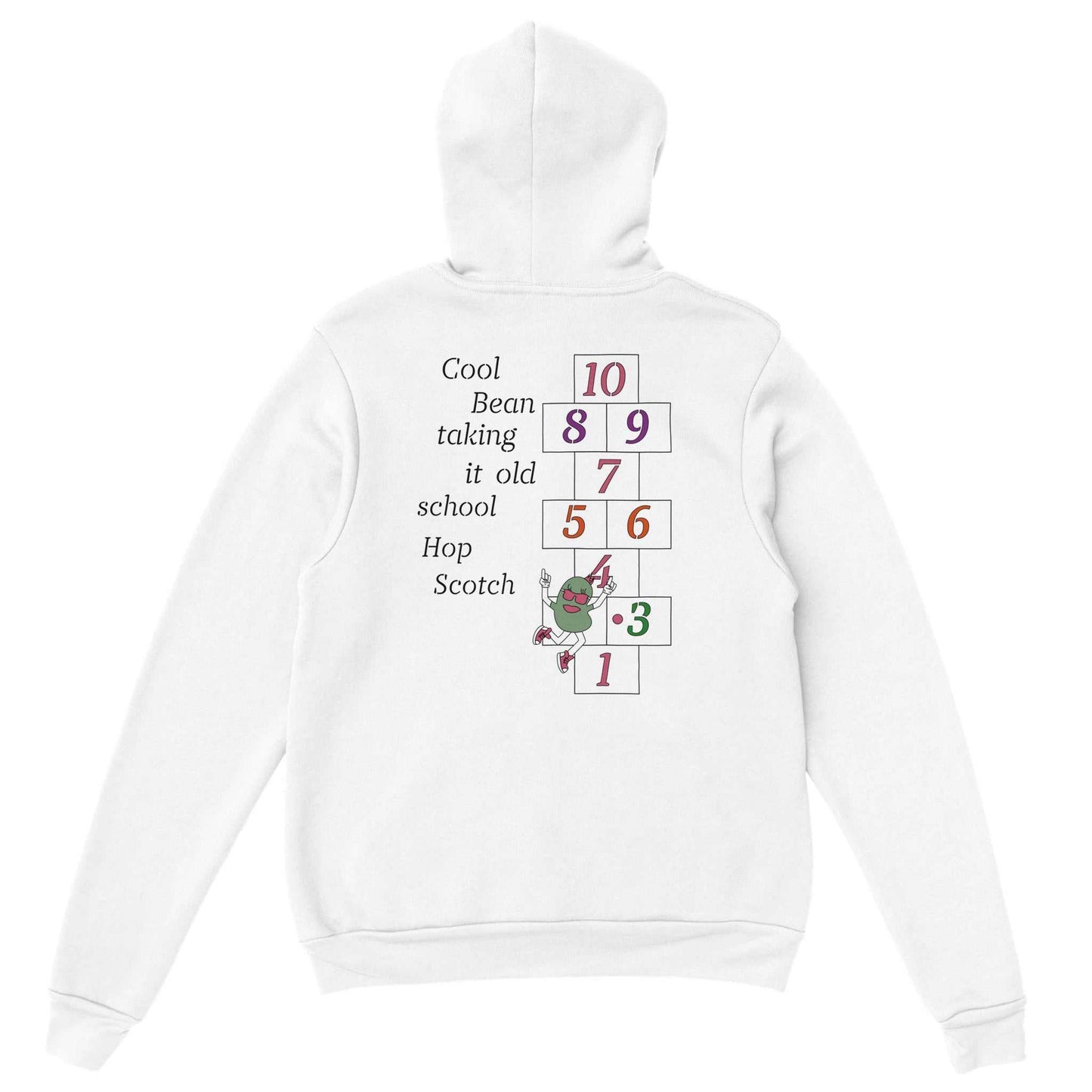 Premium Unisex Pullover Hoodie - Cool Lima Bean Goes Old School Hop Scotch