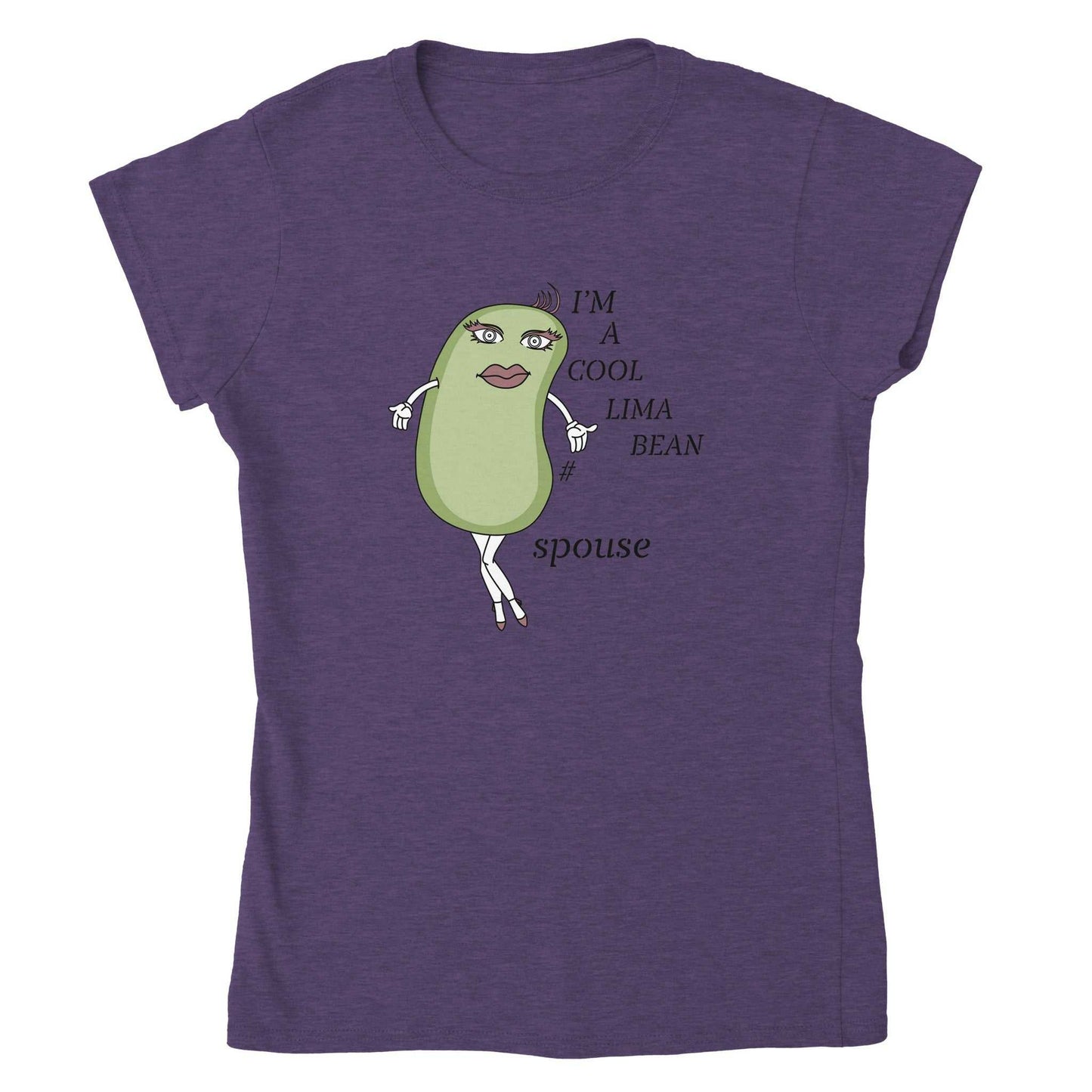Classic Womens Crewneck T-shirt - Cool Lima Bean Spouse