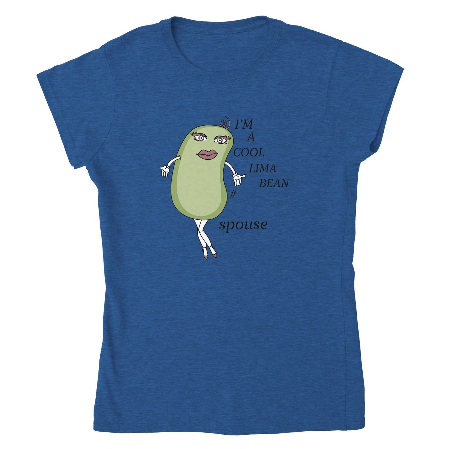 Classic Womens Crewneck T-shirt - Cool Lima Bean Spouse