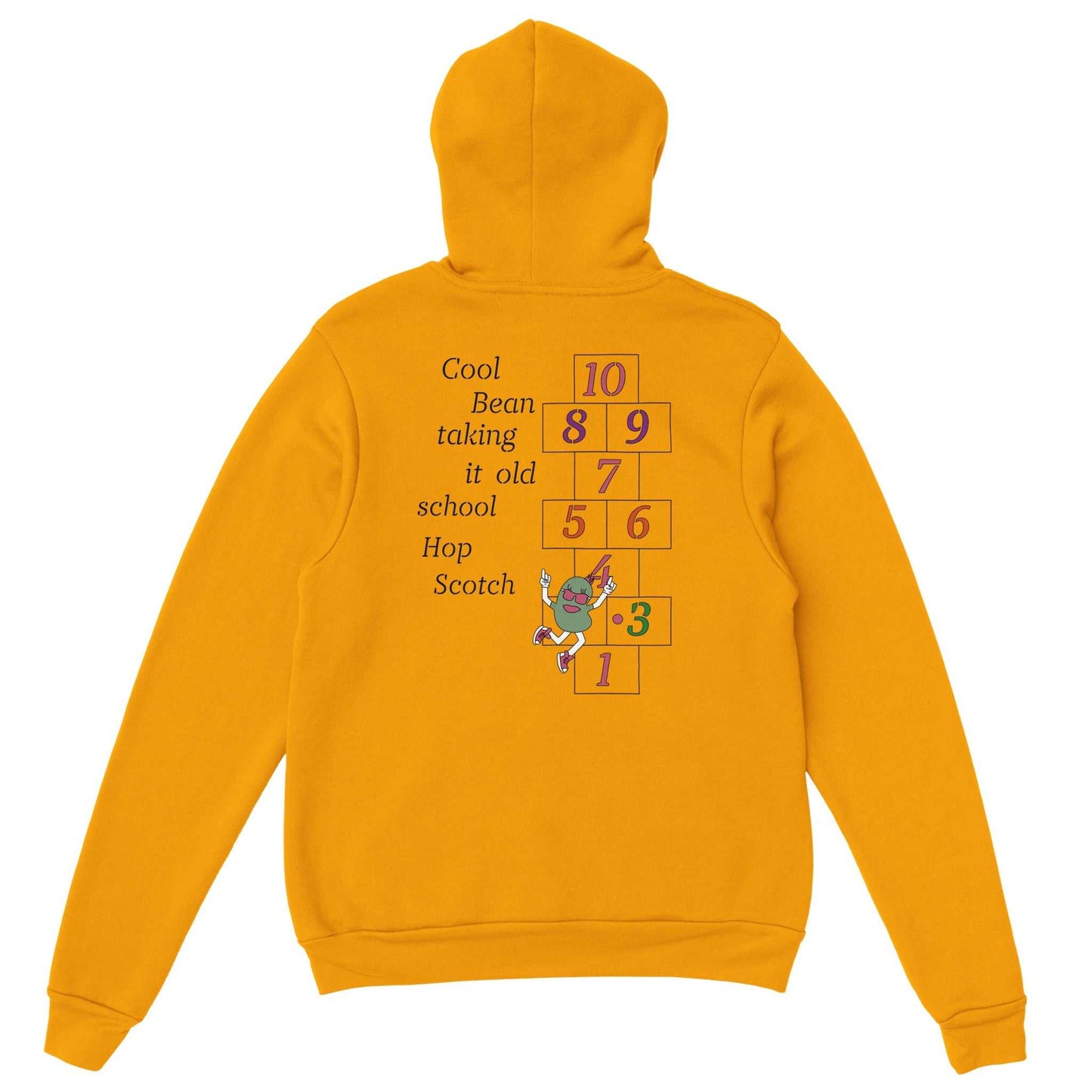 Premium Unisex Pullover Hoodie - Cool Lima Bean Goes Old School Hop Scotch