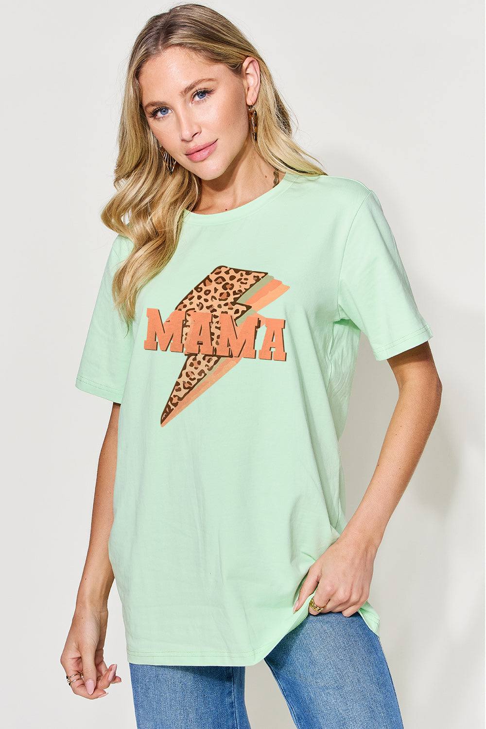Simply Love Full Size MAMA Round Neck Short Sleeve T-Shirt