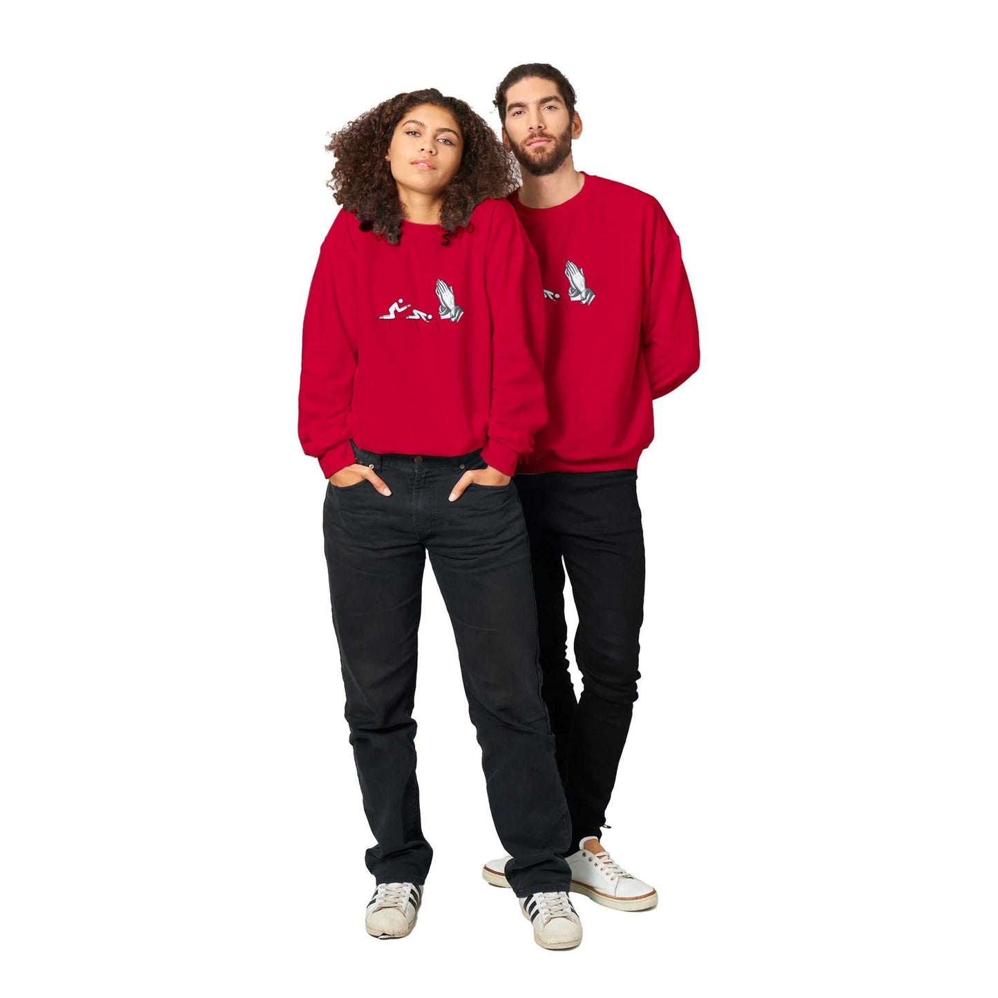 Classic Unisex classic sweatshirt - Kneel why you pray