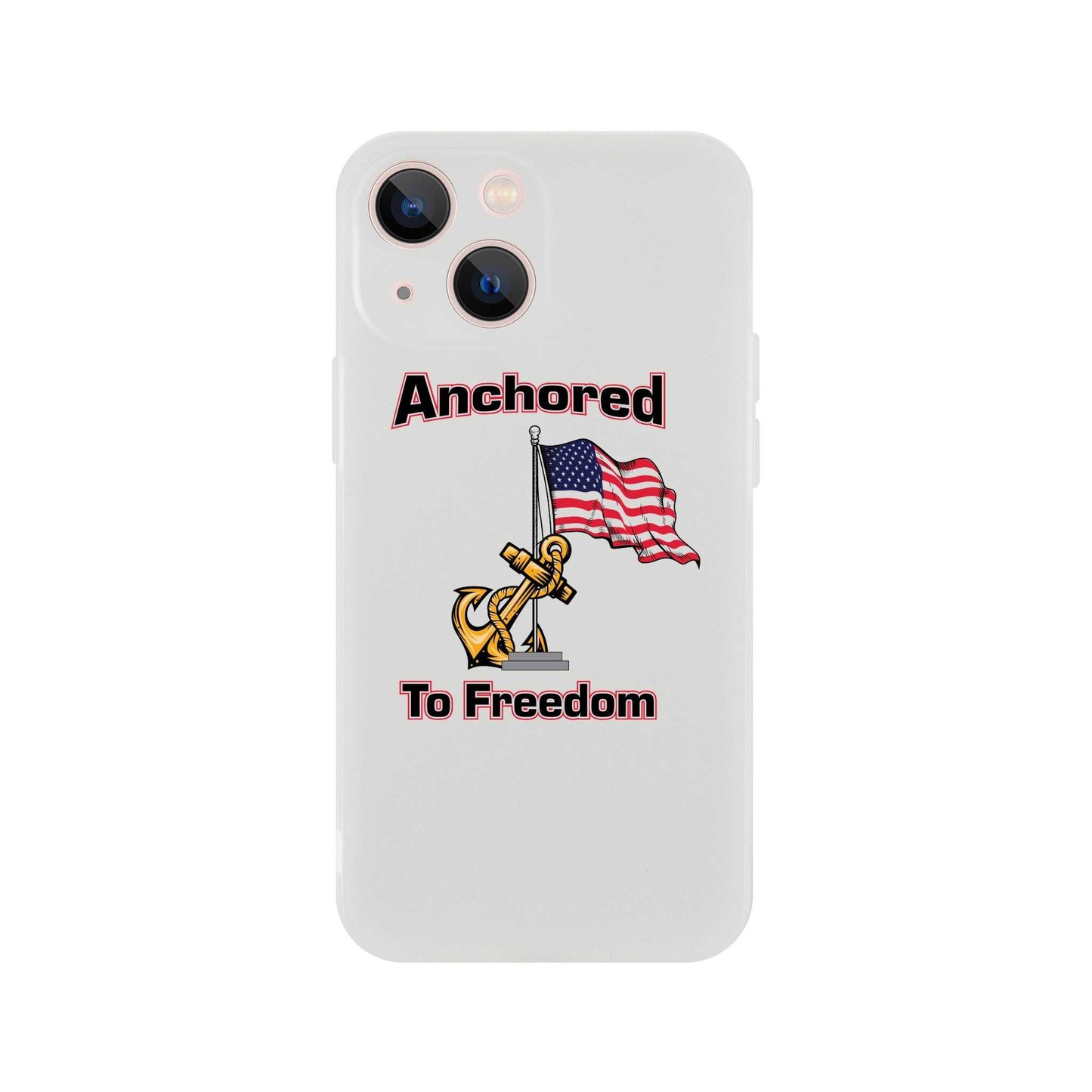 Apple Flexi case - Anchored to Freedom
