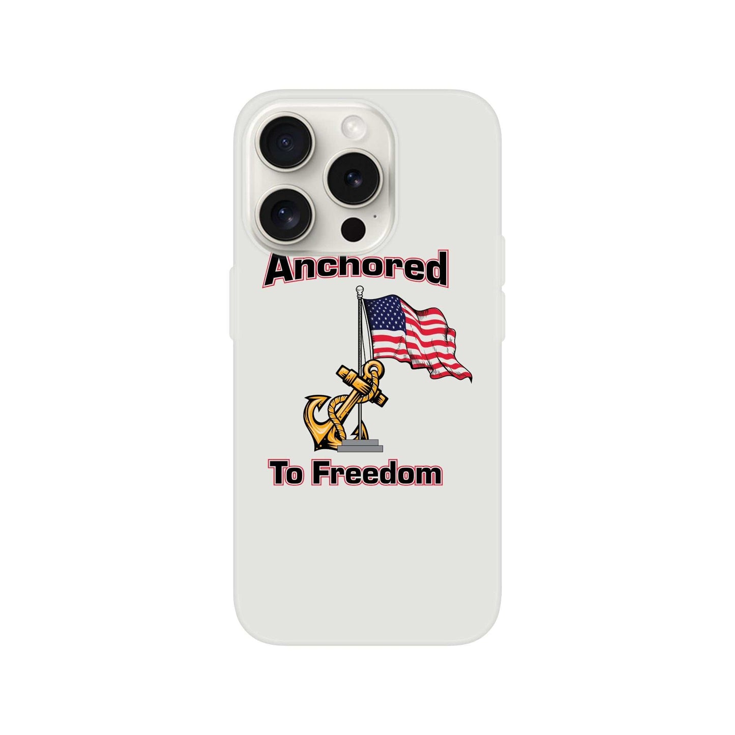 Apple Flexi case - Anchored to Freedom