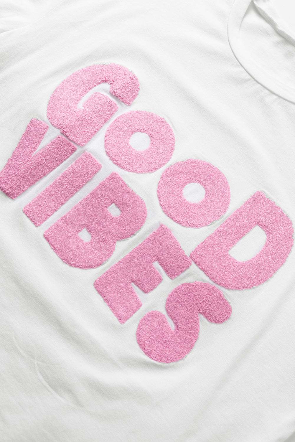 GOOD VIBES Round Neck Half Sleeve T-Shirt