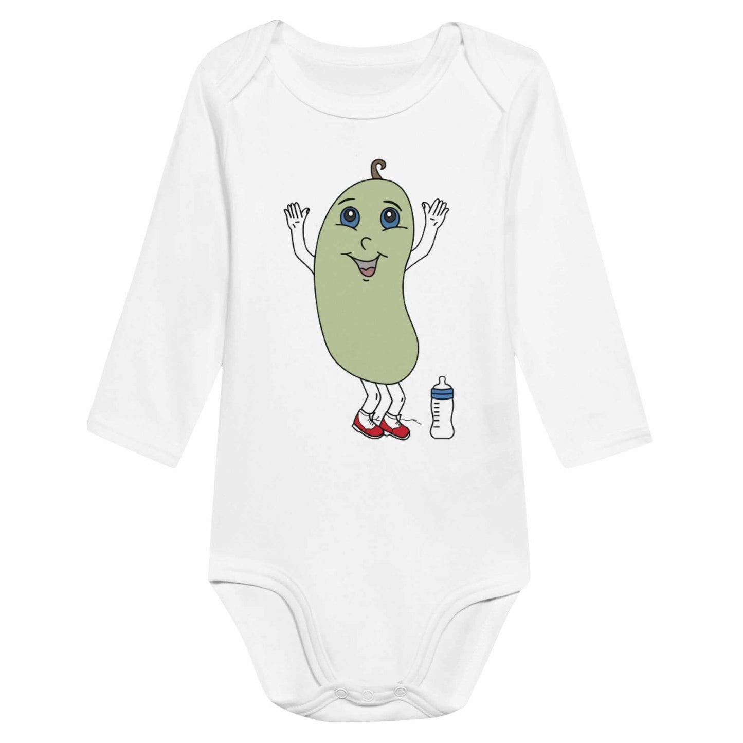 Classic Baby Long Sleeve Bodysuit - Baby Lima Bean Boy