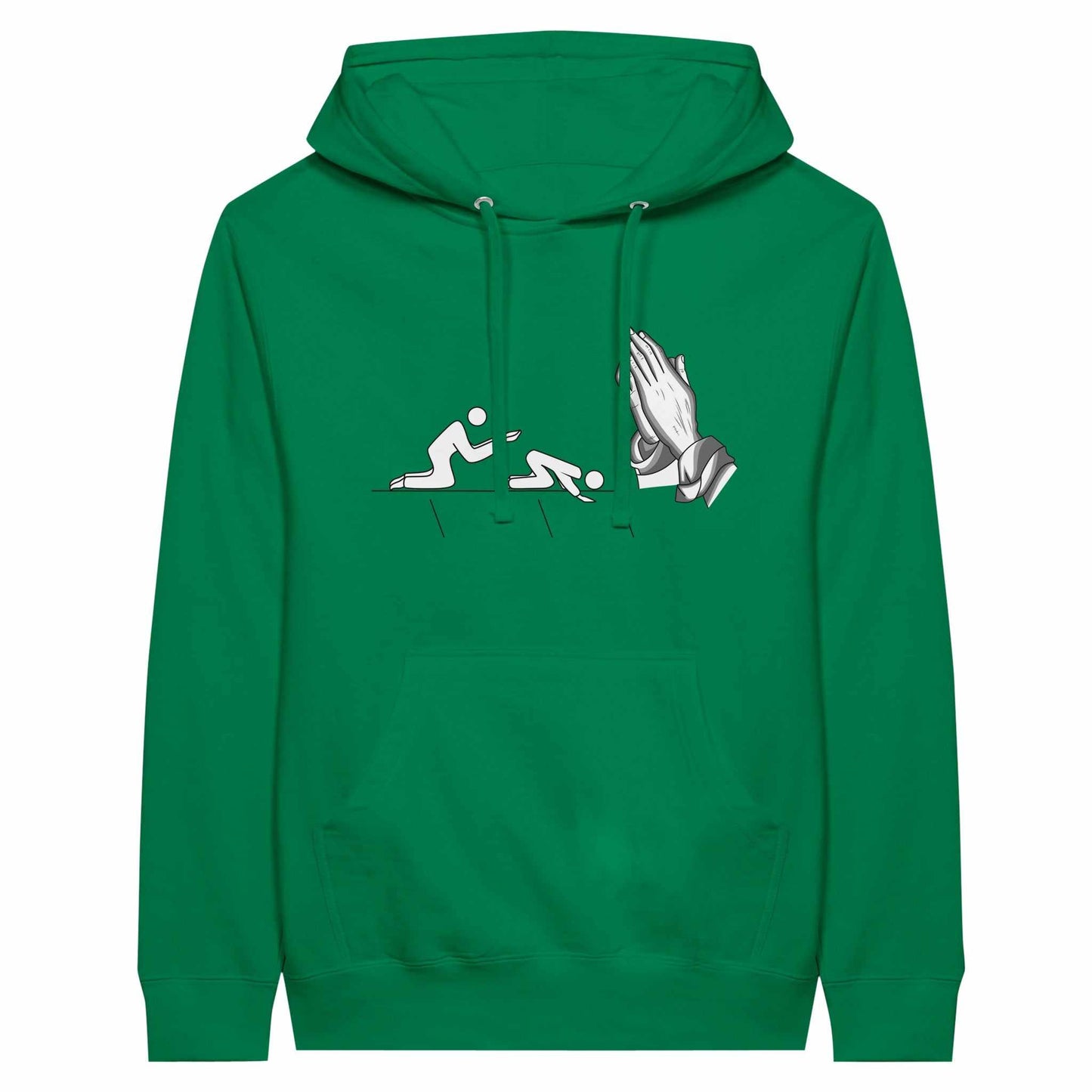 Short sleeve Kneeling t-shirt - Premium Unisex Pullover Hoodie