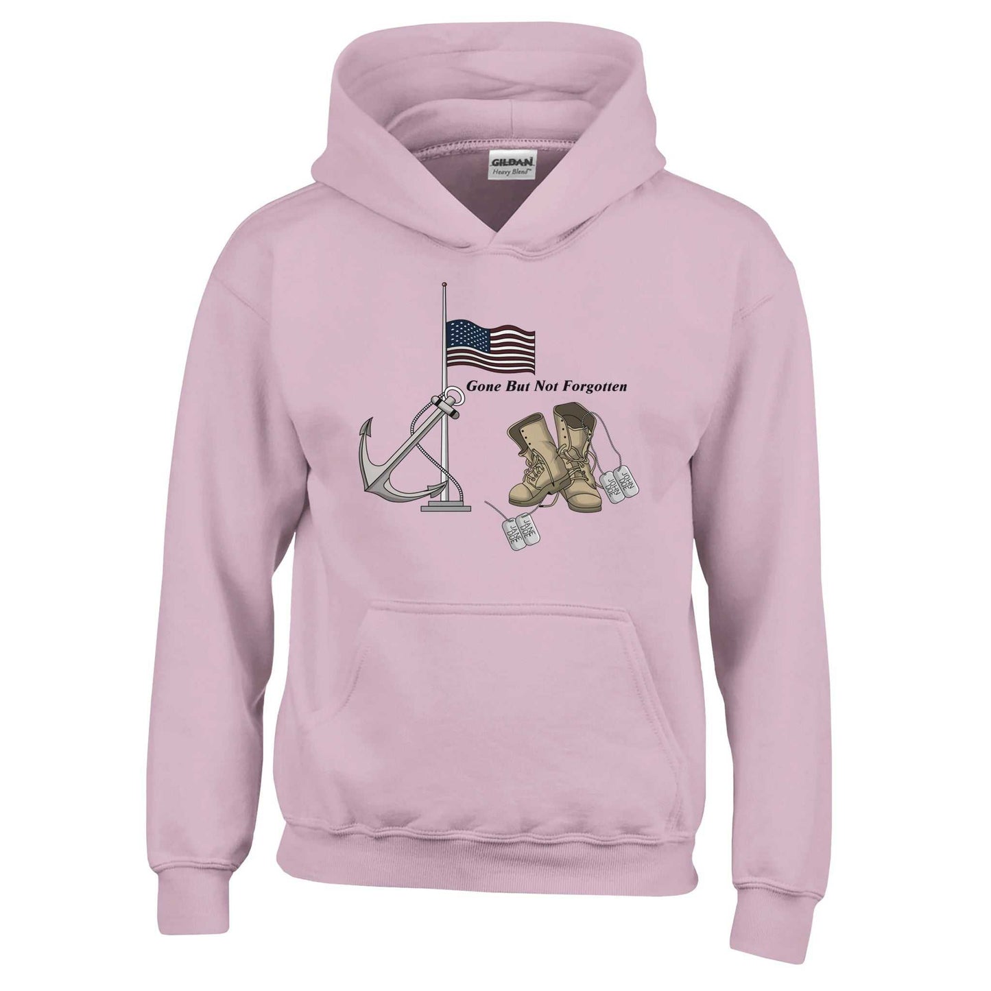 Classic Kids Pullover Hoodie | Gildan 18500B - Gone But Not Forgotten