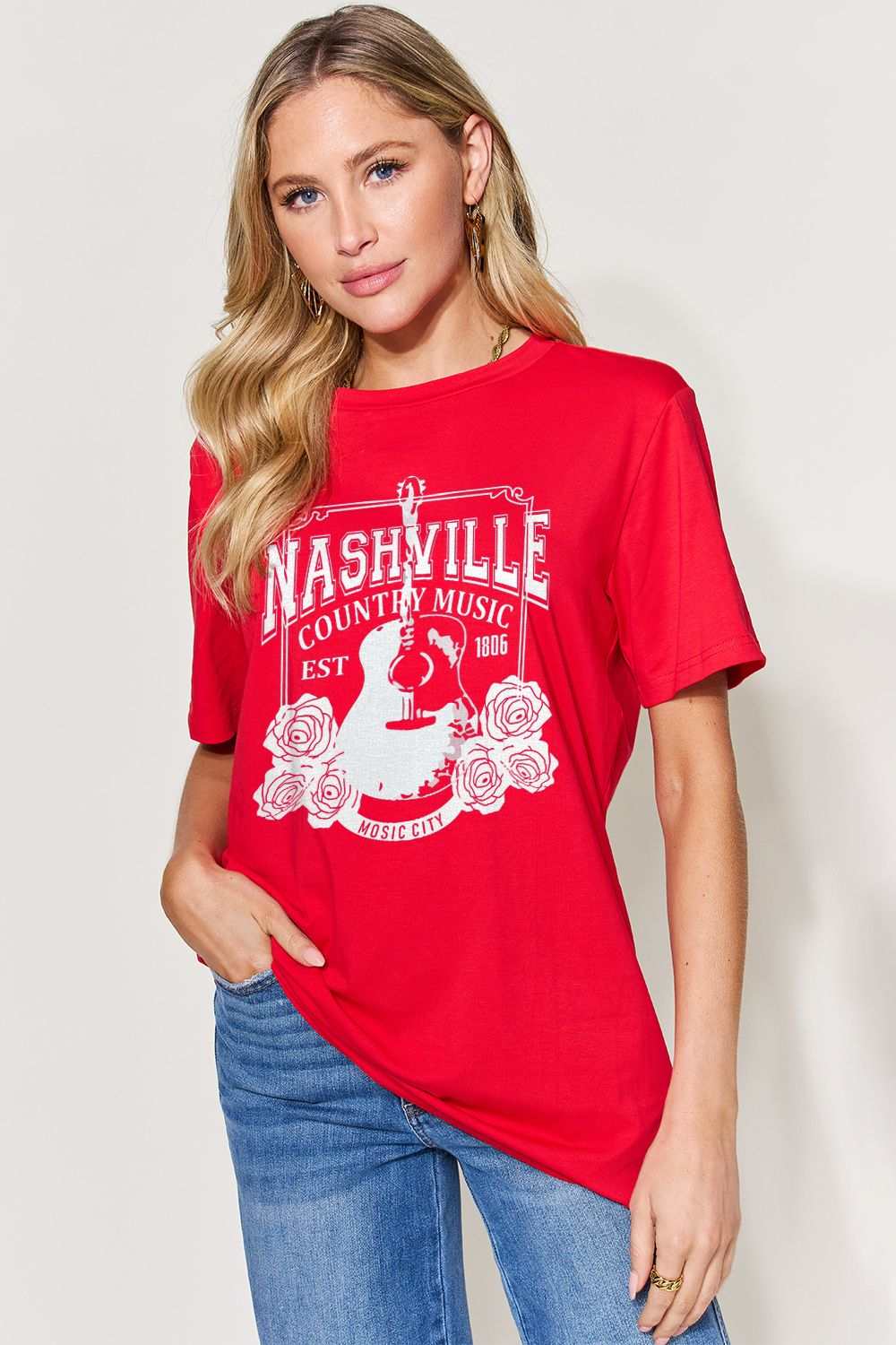 Simply Love Full Size Graphic Round Neck Short Sleeve T-Shirt