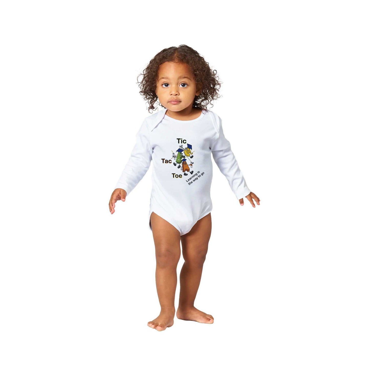 Classic Baby Long Sleeve Bodysuit - Tic Tac Toe