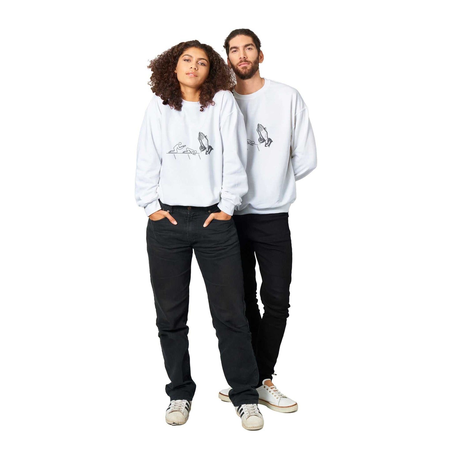 Classic Unisex classic sweatshirt - Kneel why you pray