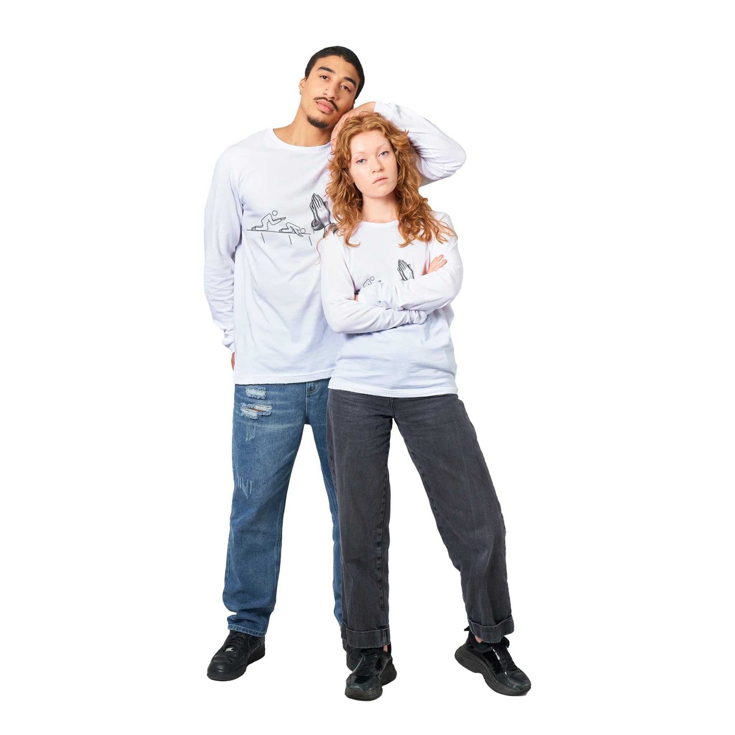 Short sleeve Kneeling t-shirt - Premium Unisex Longsleeve T-shirt