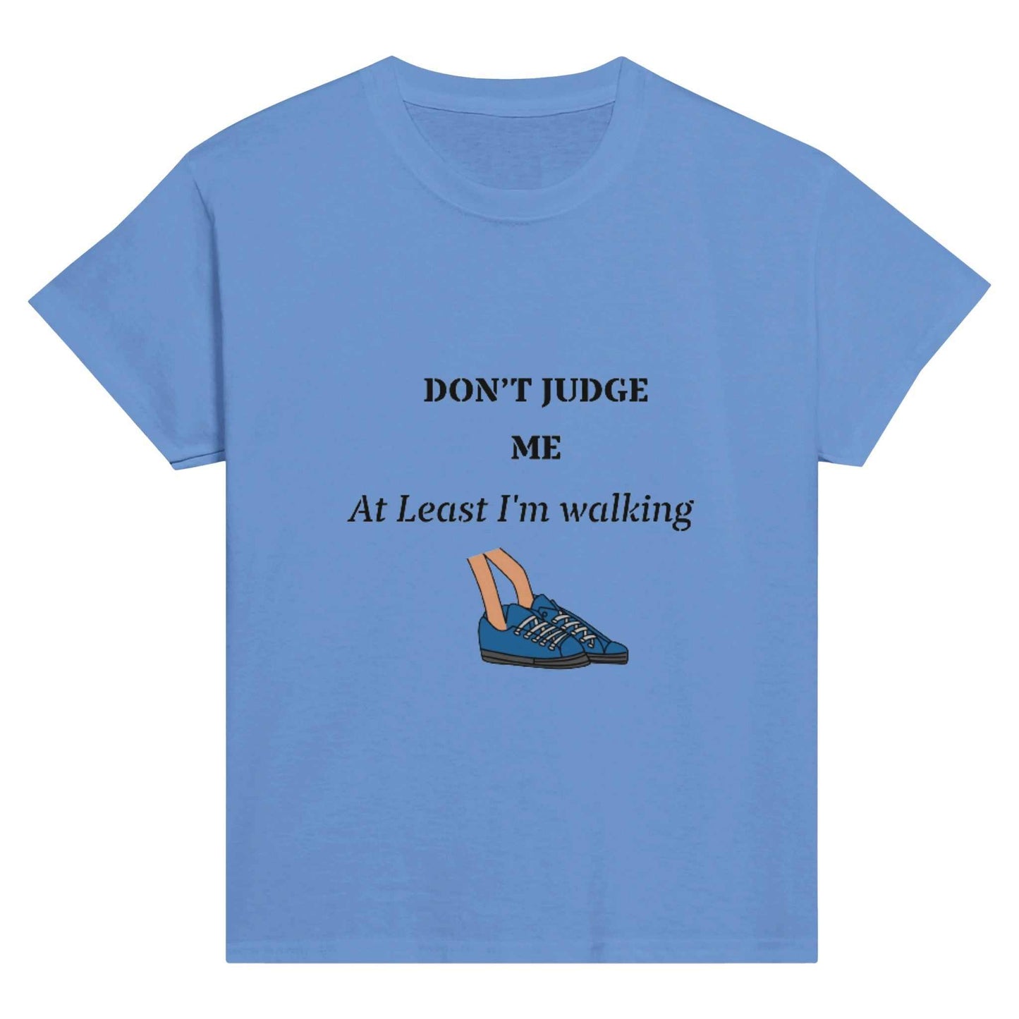 Classic Kids Crewneck T-shirt - Don't Judge Me, Walk with Me