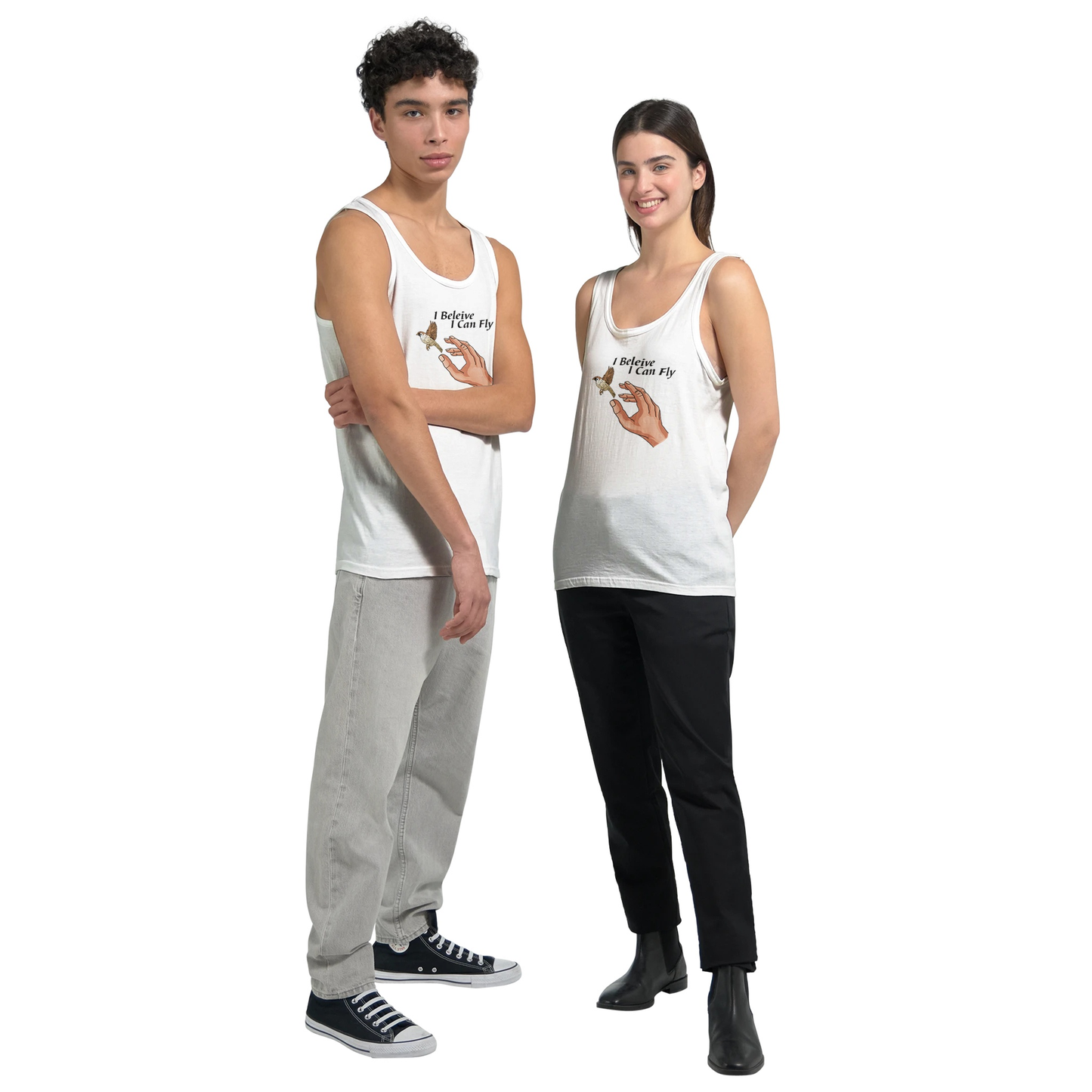 Premium Unisex Tank Top - I Believe I Can Fly - It's Up to YOU!