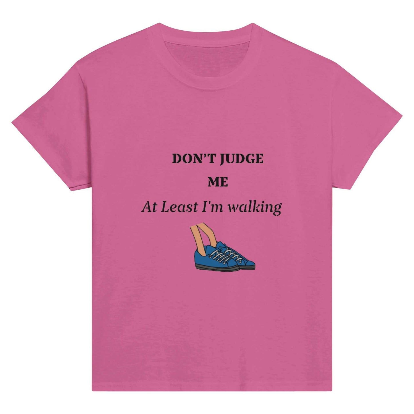 Classic Kids Crewneck T-shirt - Don't Judge Me, Walk with Me