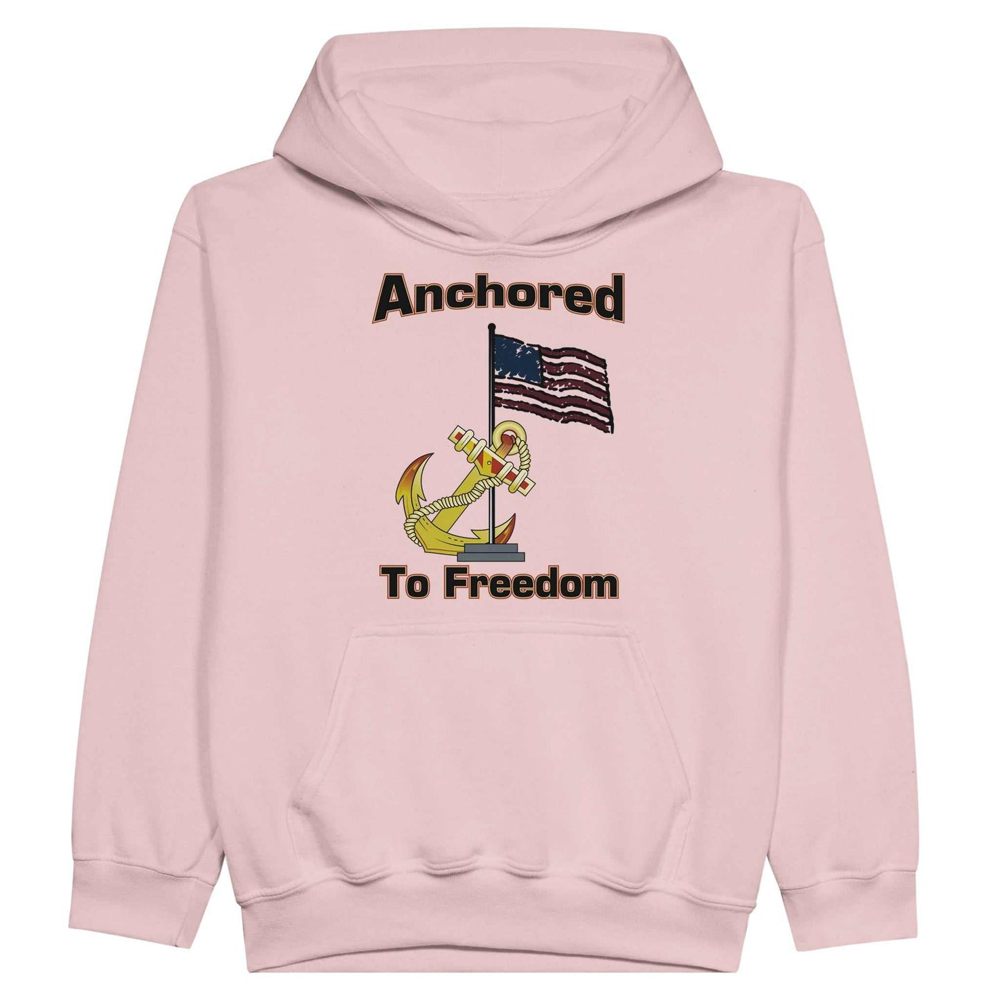 Classic Kids Pullover Hoodie - Anchored to Freedom