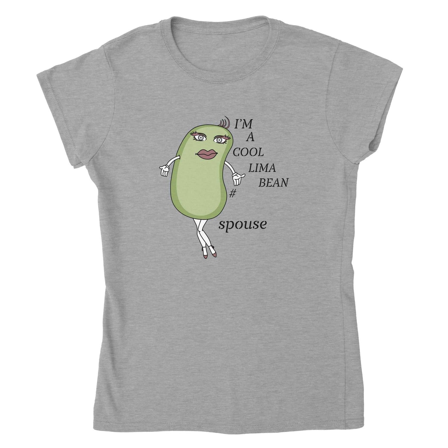 Classic Womens Crewneck T-shirt - Cool Lima Bean Spouse