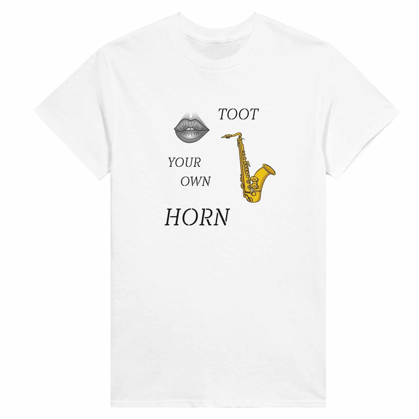 Heavyweight Womens Crewneck T-shirt - Toot Your Own Horn