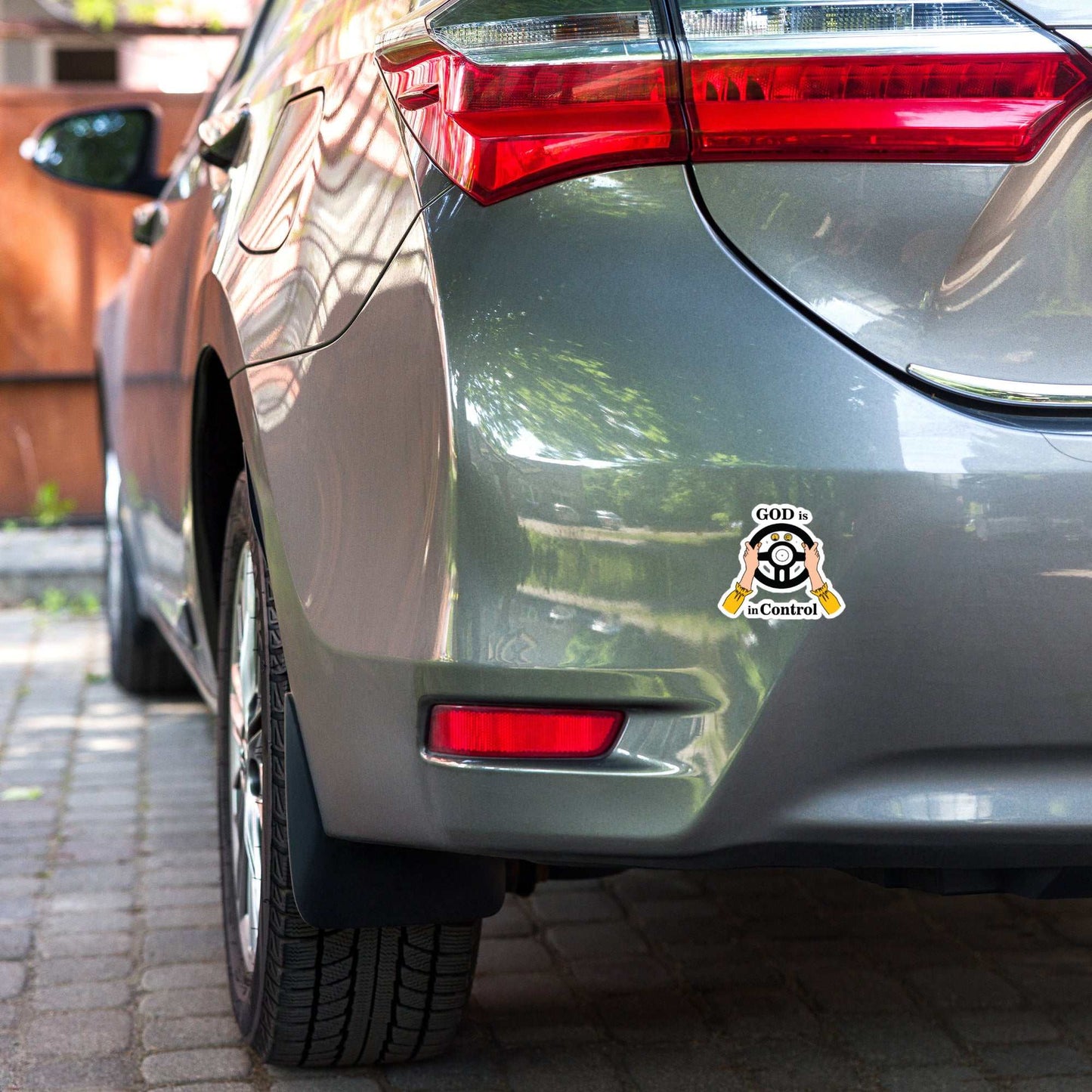 God Is In Control - Bubble-free stickers