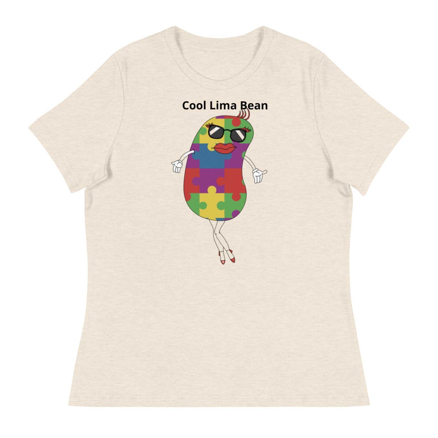 Women's Relaxed T-Shirt - Cool Lima Bean