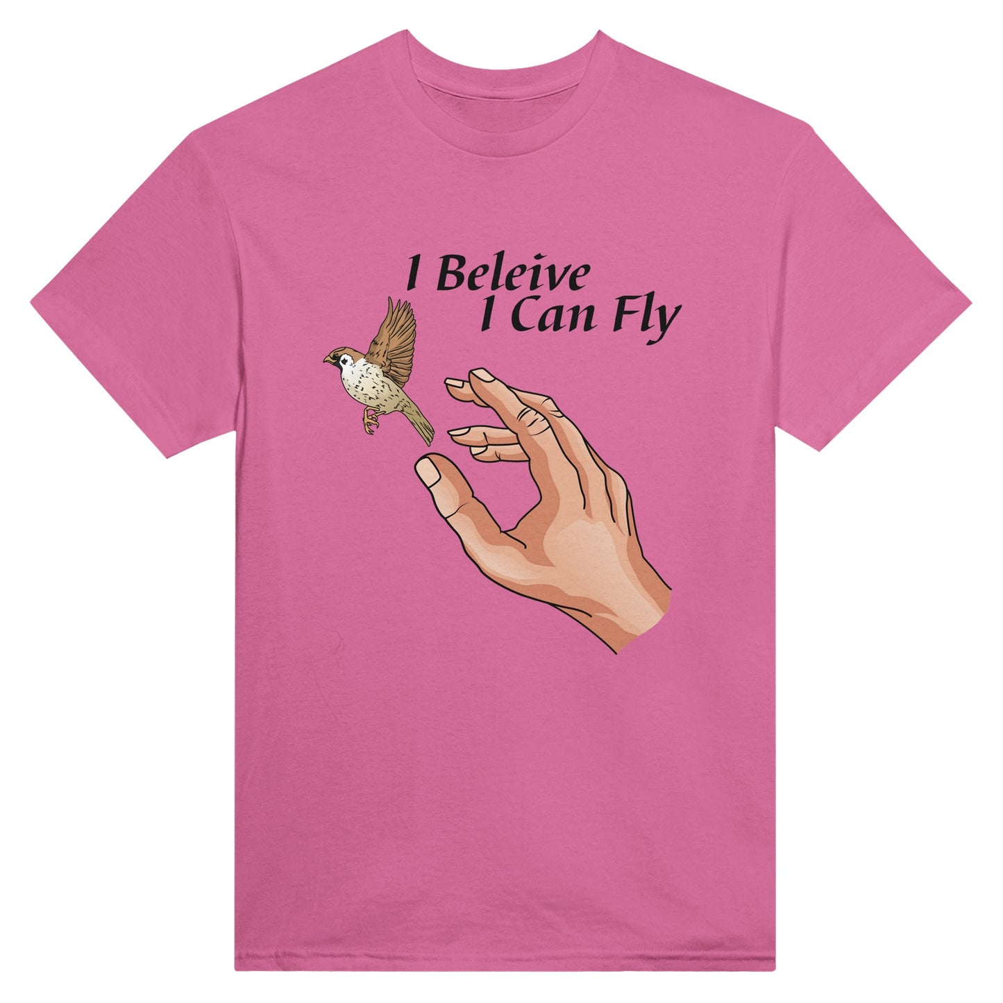 Heavyweight Unisex Crewneck T-shirt - I Believe I can Fly