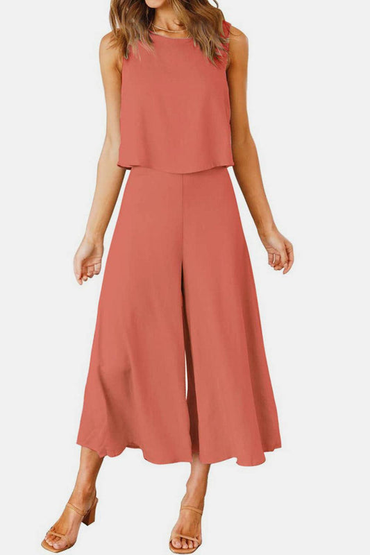 Wide Leg Pants Set